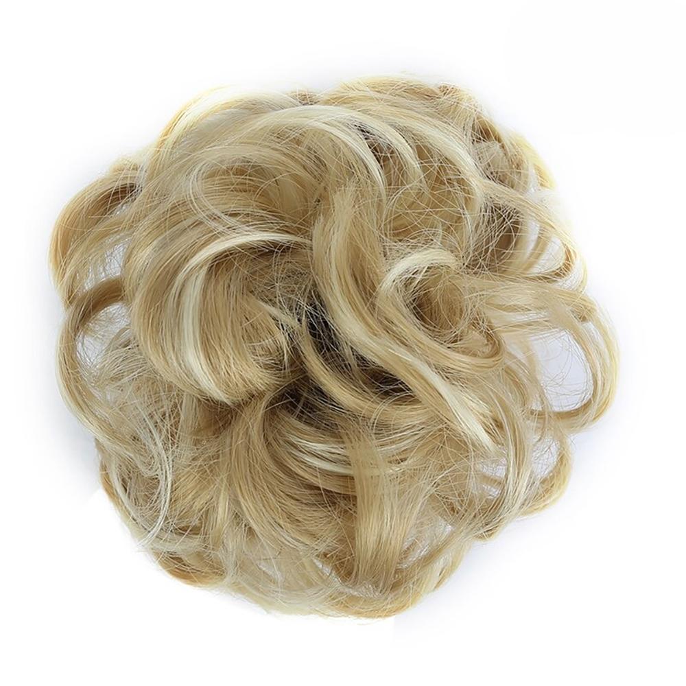 Natural Look Synthetic Messy Hair Bun Scrunchie Extension – Effortless Curly Hair Accessory