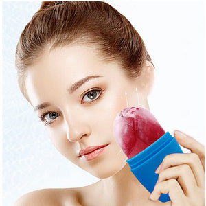 silicone ice compress ice roller model beauty device portable ice tray cooling facial massage