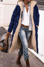 Load image into Gallery viewer, 2023 Amazon Europe and America Solid Color Hooded Cotton Dress Long Sleeve Double sided Wear Slim Fit Style Cardigan Coat Top
