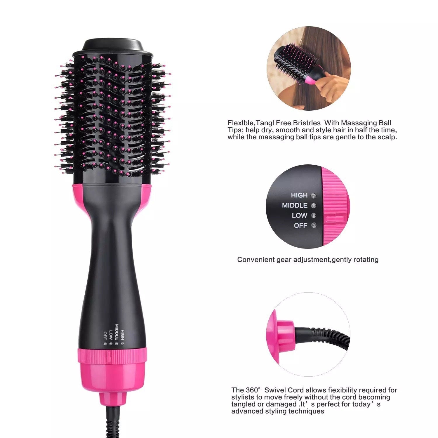 three-in-one has been hair comb artifact, multi-functional, automatic hair straightener, negative ions, no damage to the heat comb