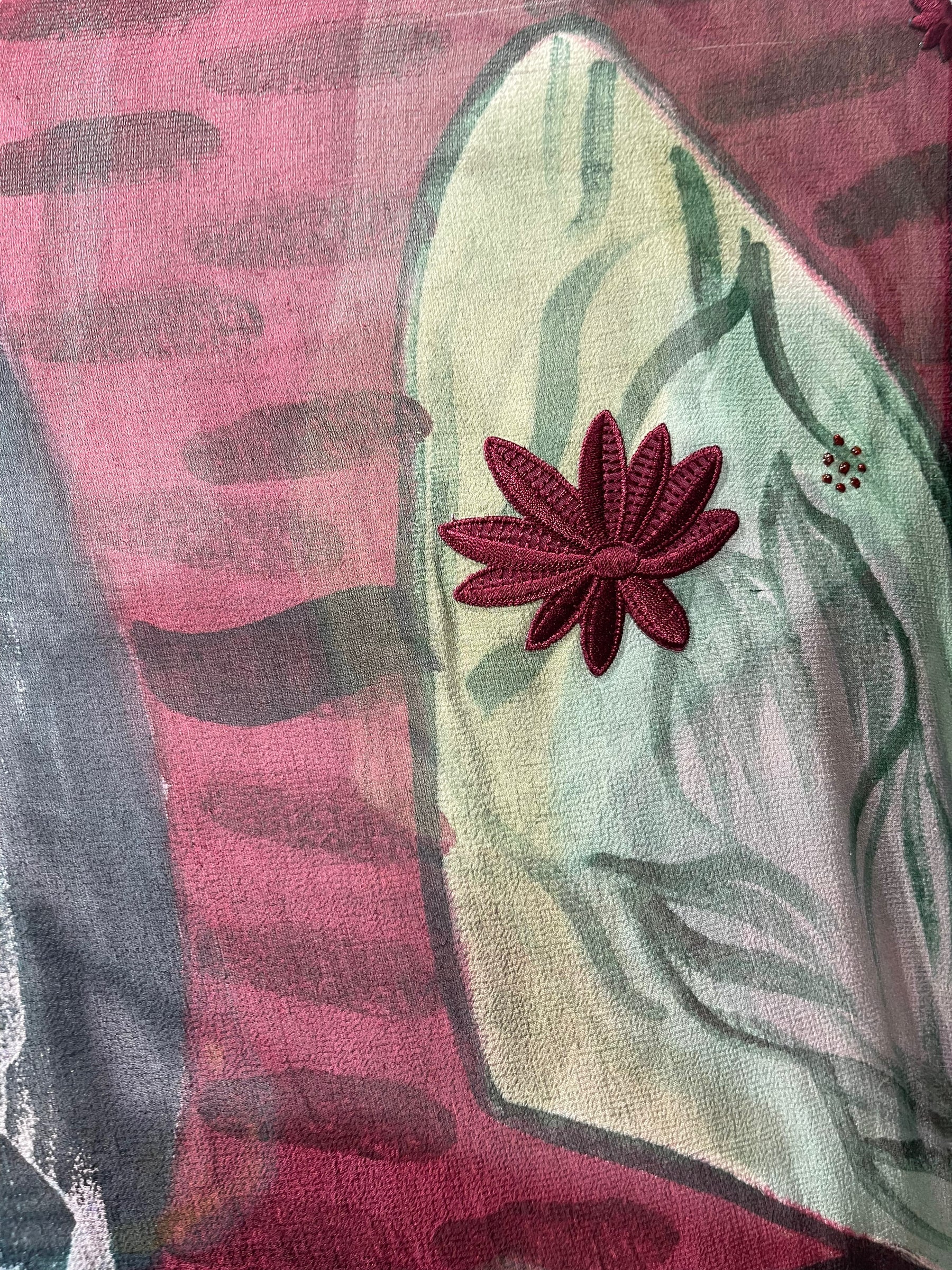 FINAL SALE PRG4429 Sheer Avatar Pure Silk Maxi Kaftan