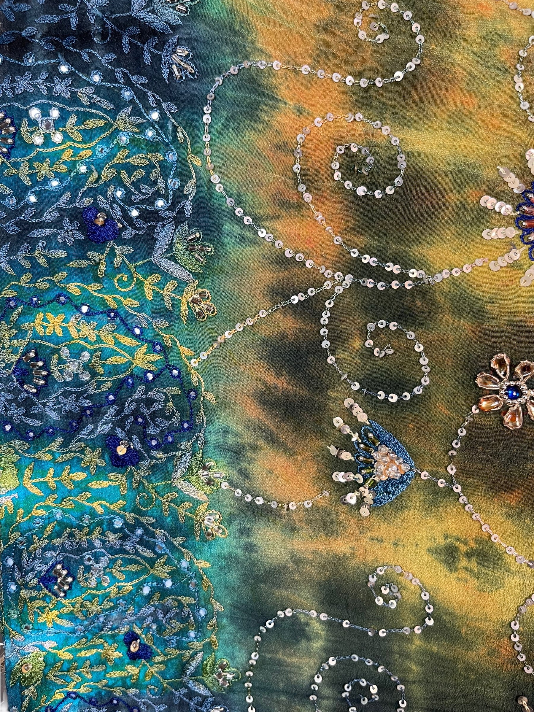 PRC6394 Avatar Pure Silk Maxi Kaftan