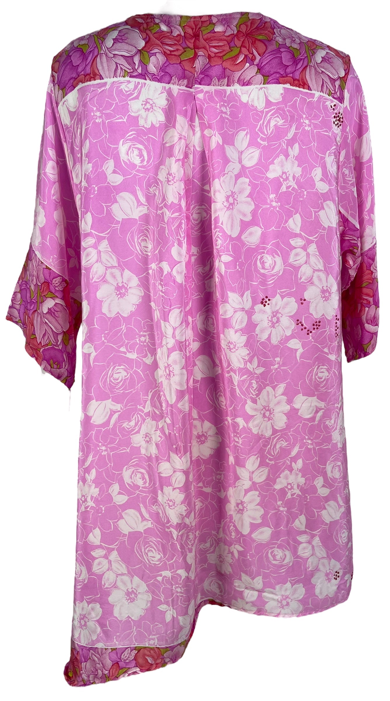 PRC6547 Avatar Pure Silk Self Pocket Tunic Dress