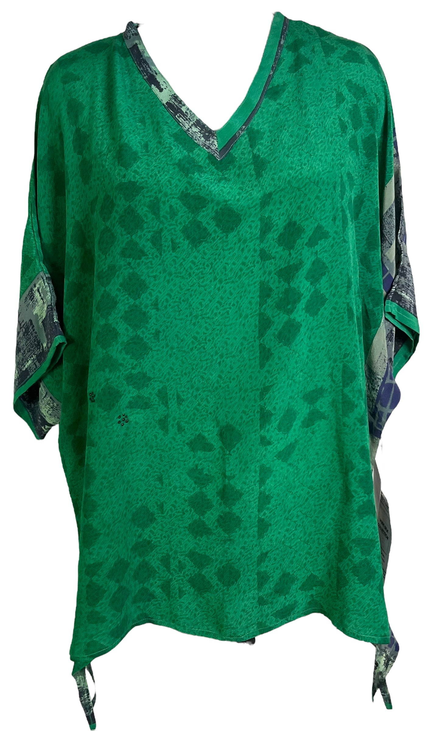 PRC6564 Avatar Pure Silk Long Tunic with Side Ties
