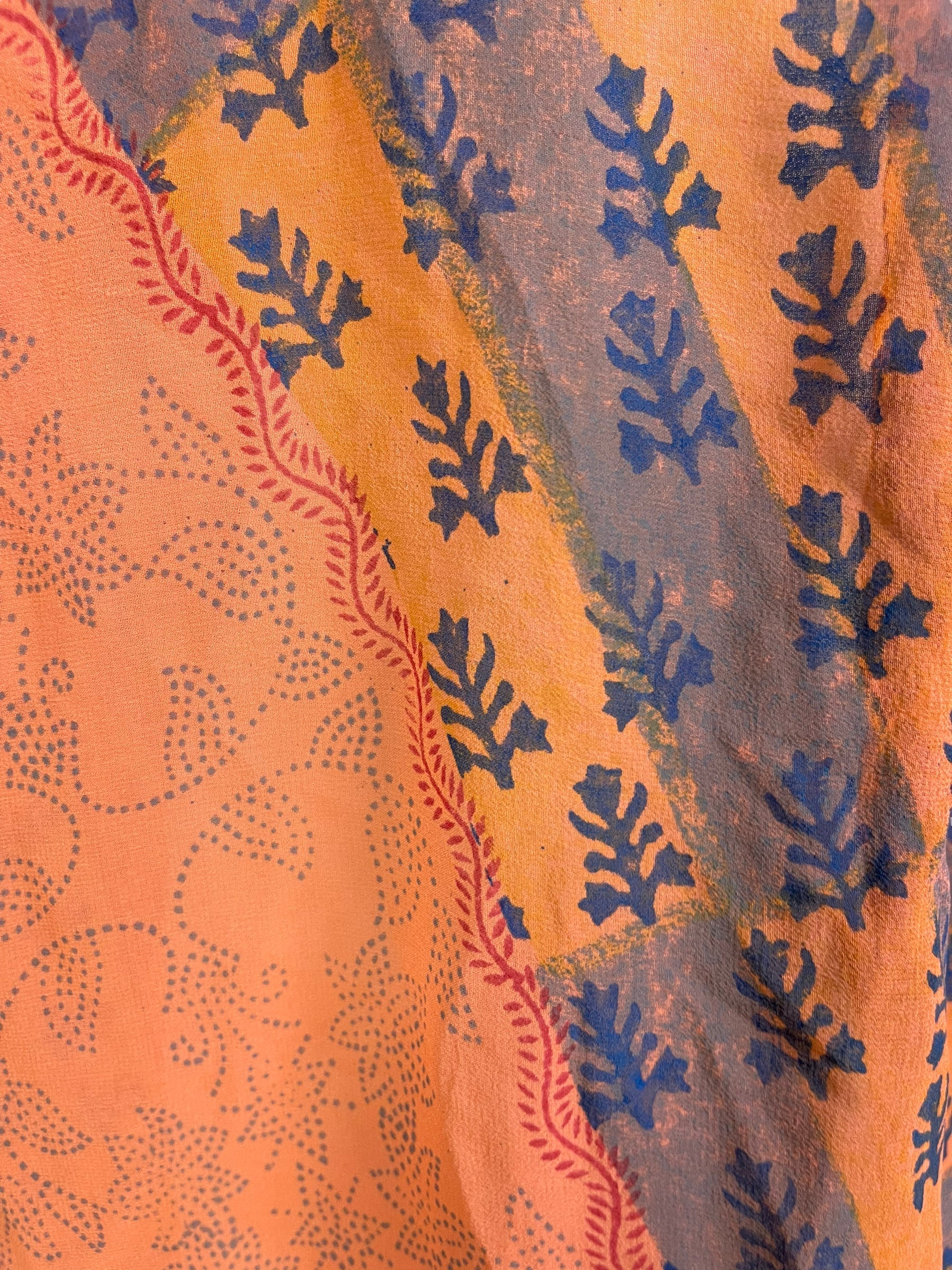 PRG6034 Sheer Avatar Pure Silk Self Pocket Tunic Dress