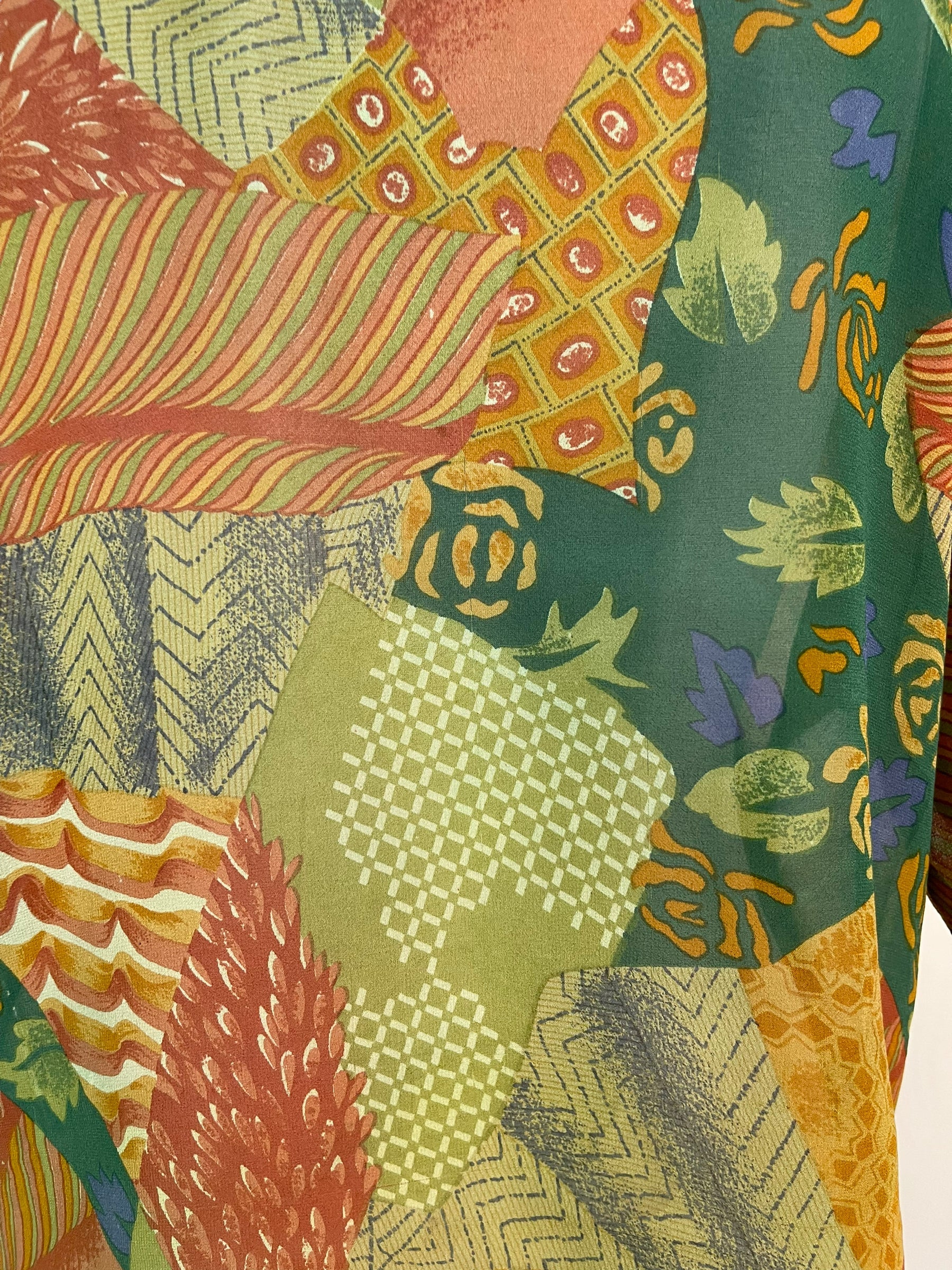 FINAL SALE PRG6135 Sheer Avatar Pure Silk Boxy Top