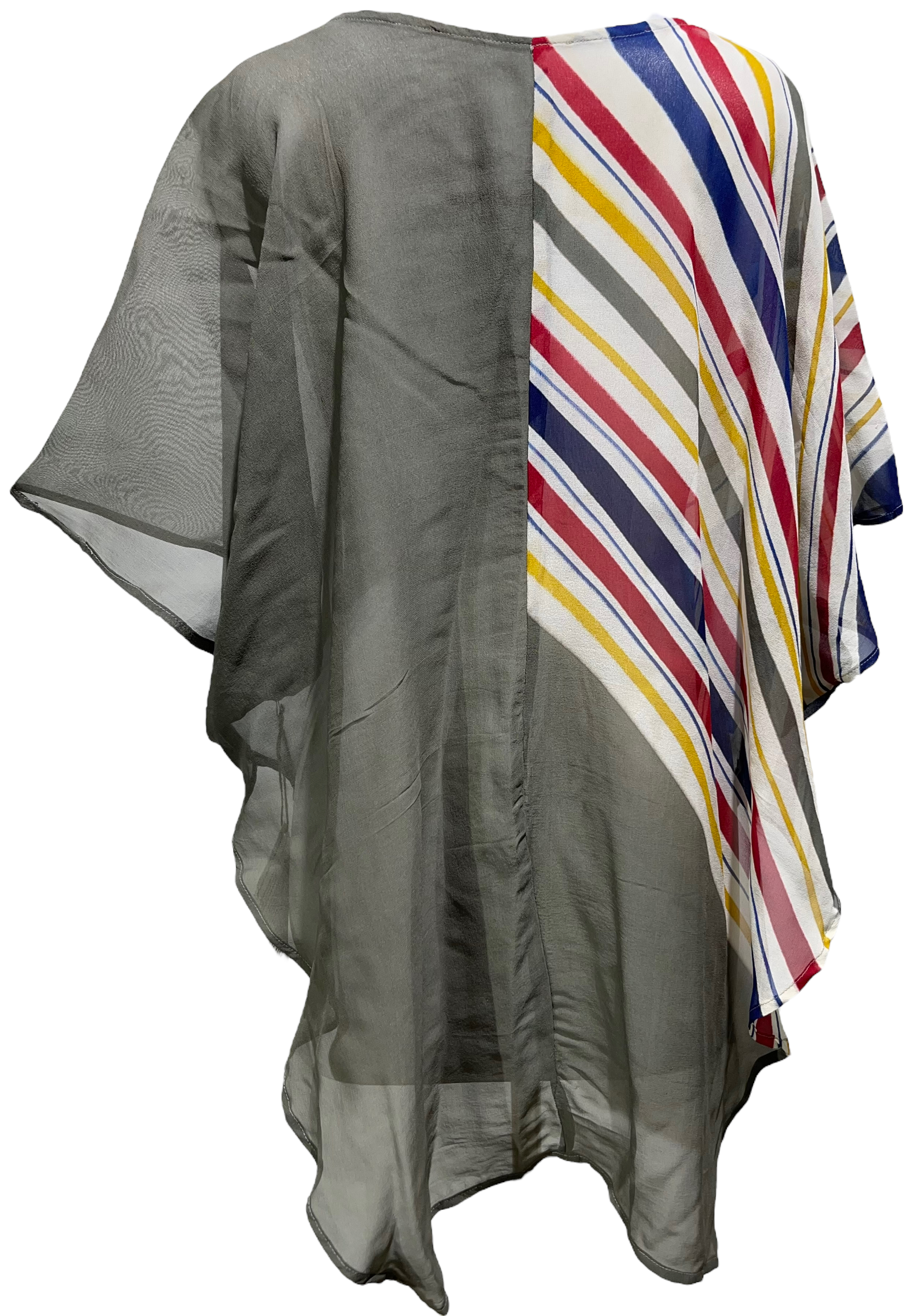 FINAL SALE PRG2398 Field Sparrow Sheer Avatar Pure Silk Waterfall Top