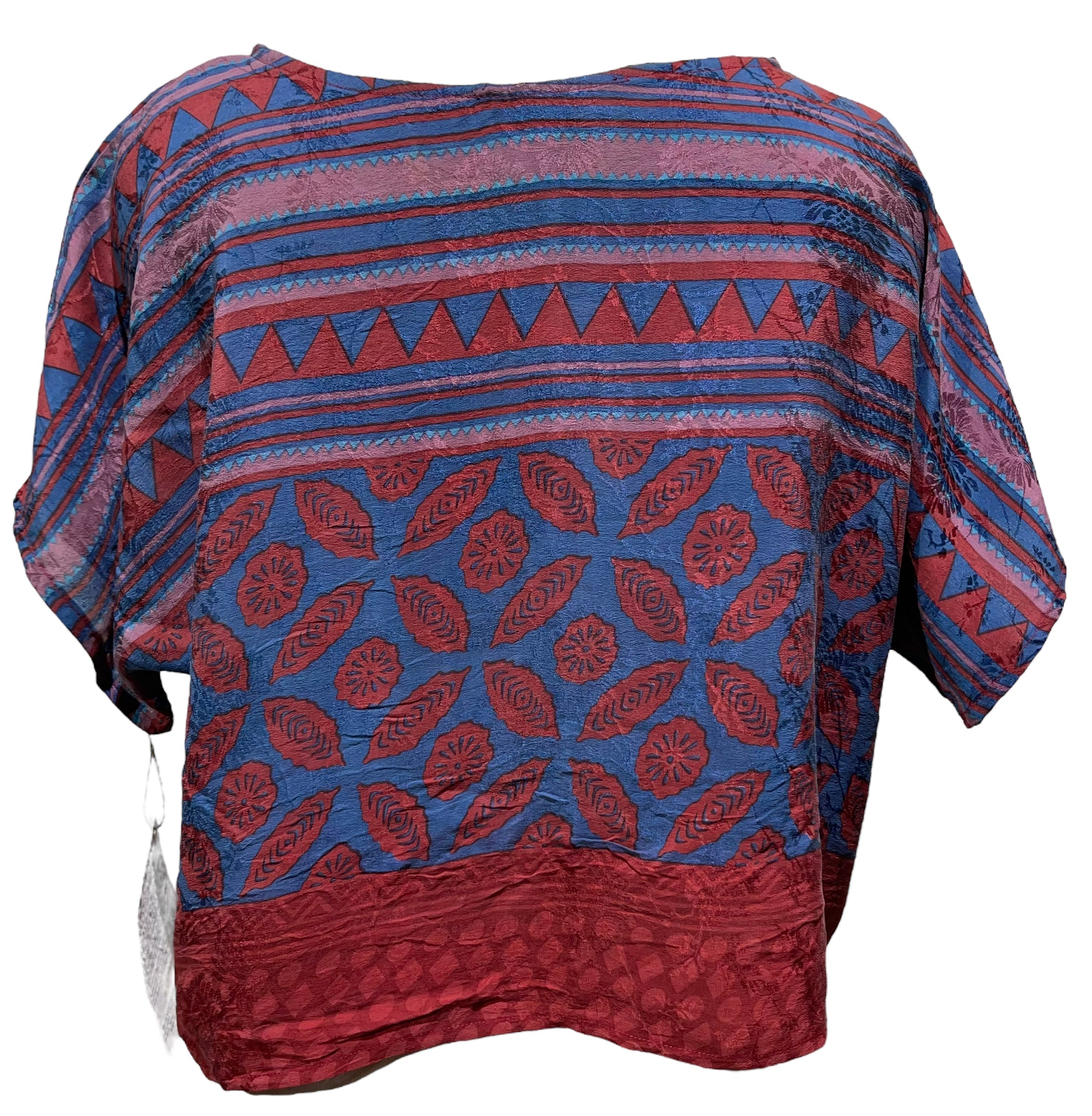 FINAL SALE PRC3535 Avatar Pure Silk Boxy Top