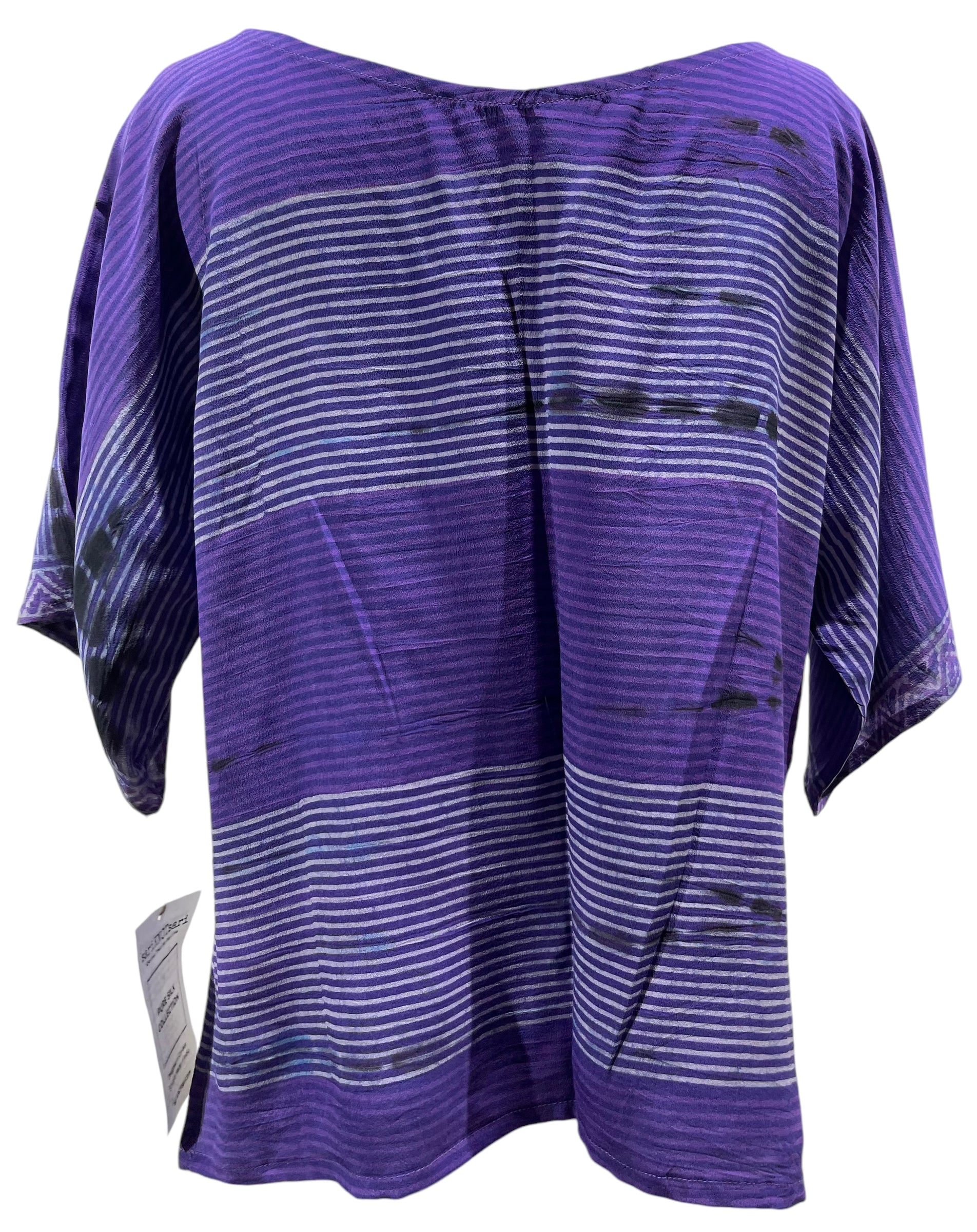 FINAL SALE PRC5424  Avatar Pure Silk Side Slit Top