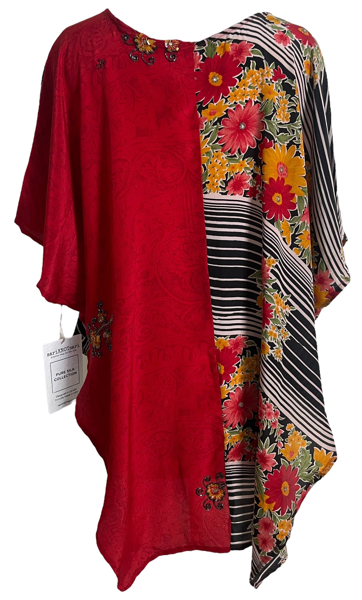 FINAL SALE PRC5962 Avatar Pure Silk Waterfall Top