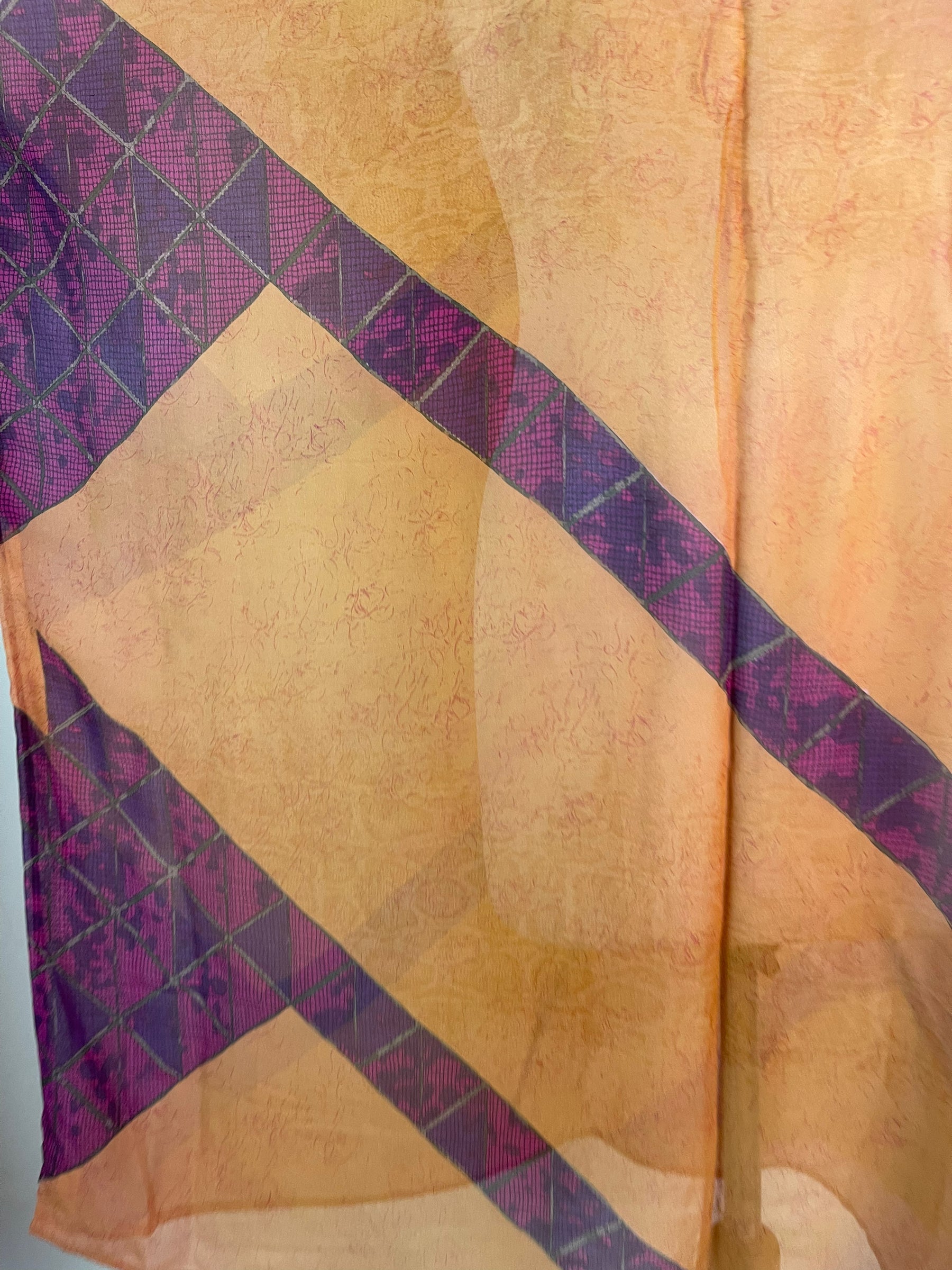 FINAL SALE PRG6130 Sheer Avatar Pure Silk Midi Length Kaftan