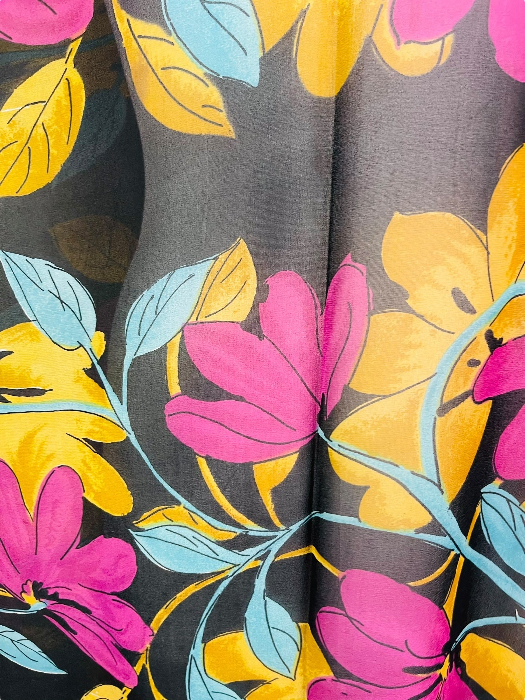 PRG7341 Sheer Avatar Pure Silk Midi Length Kaftan