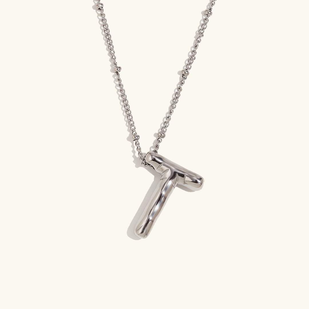 Personalized Gold Initial Necklace - 18k Gold-Plated Pendant, Hypoallergenic Design, 18-Inch Chain