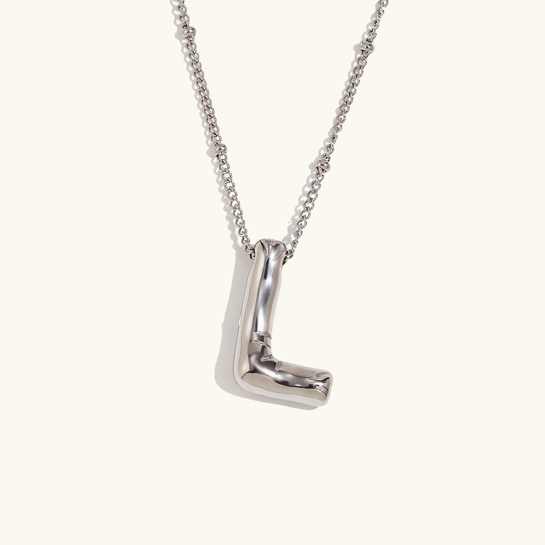Personalized Gold Initial Necklace - 18k Gold-Plated Pendant, Hypoallergenic Design, 18-Inch Chain