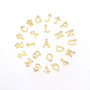 Personalized Gold Initial Necklace with Dainty Satellite Chain – Adjustable Length Women's Jewelry