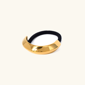 Petite Arch Pony Cuff – Waterproof and Hypoallergenic Hair Accessory in 18k Gold-Plated Stainless Steel