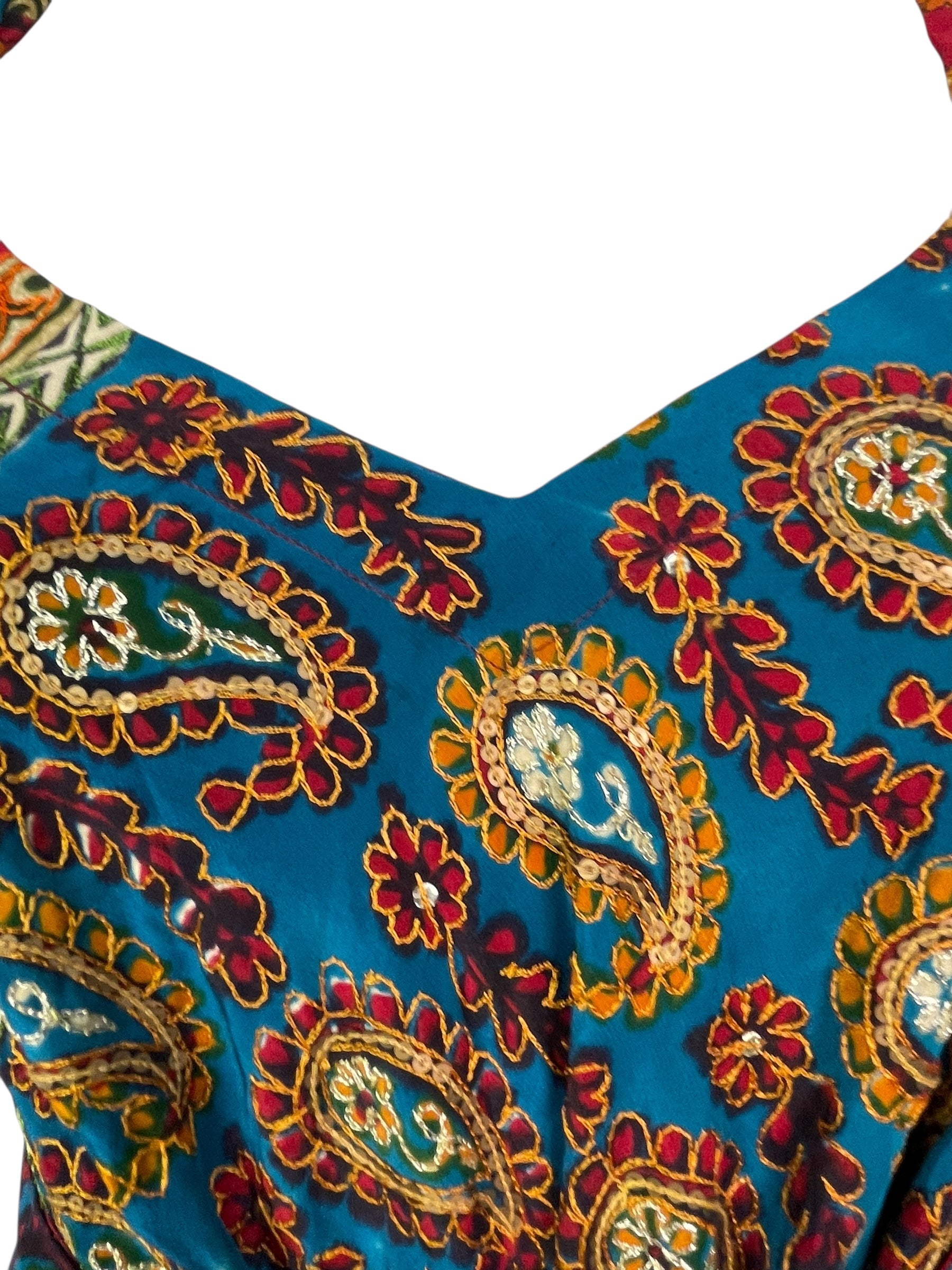 STAFF HOLD PRC7675 Avatar Pure Silk Maxi Dress with Belt