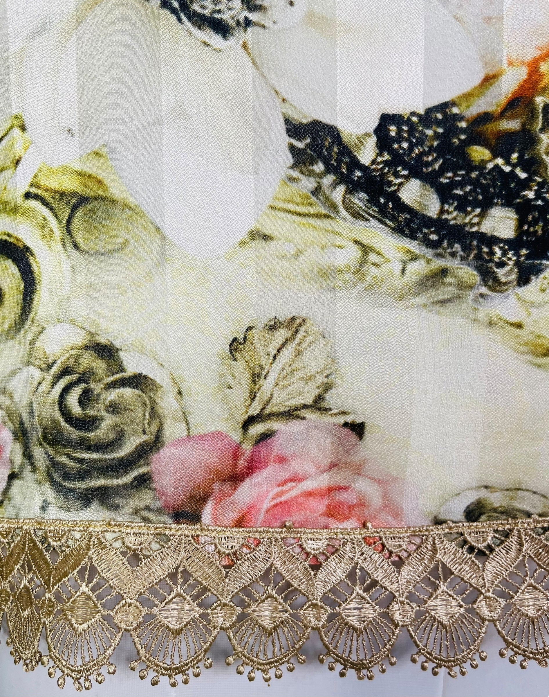 PRG7533 Sheer Avatar Pure Silk Side Slit Top