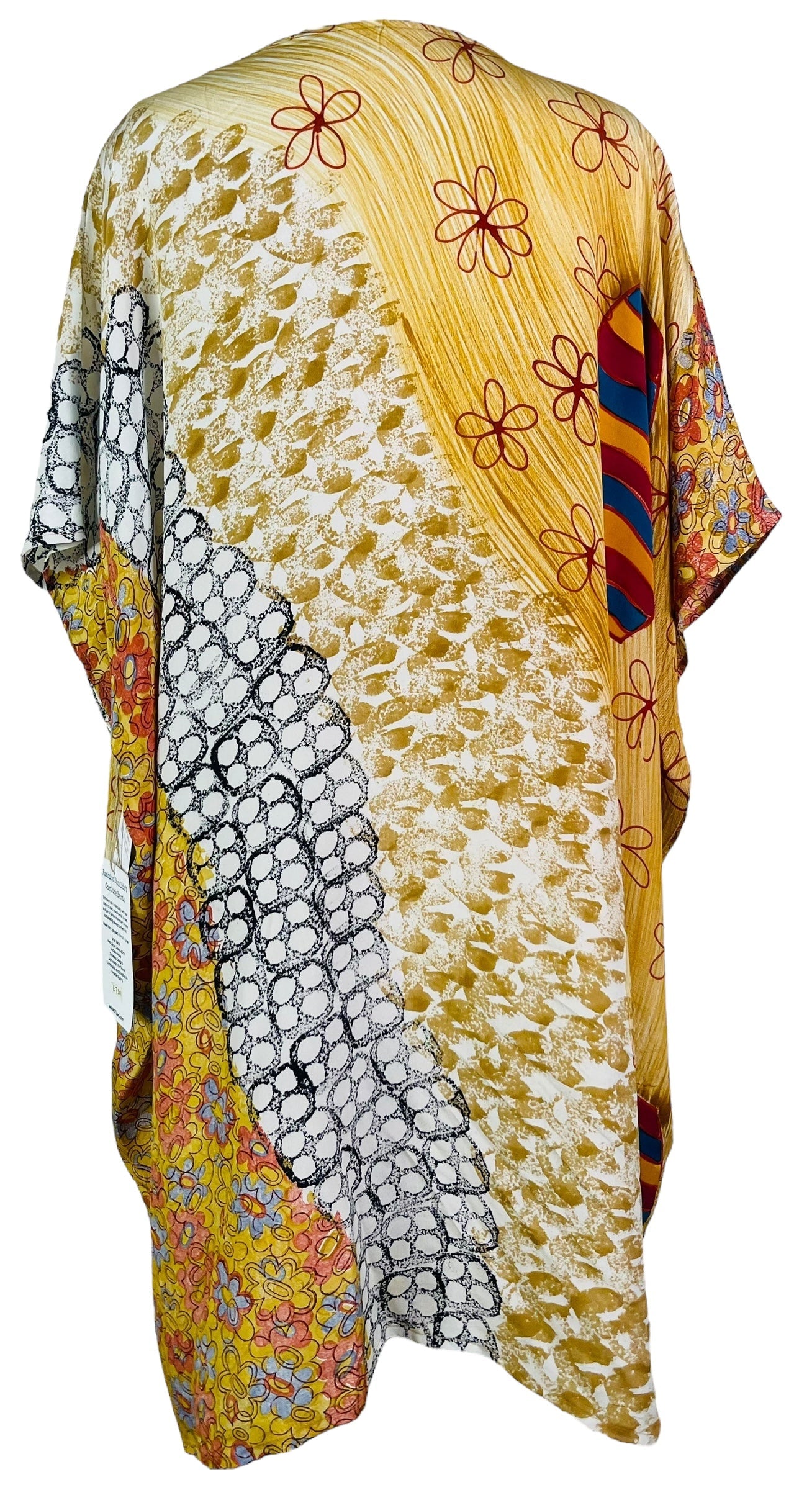 PRC7301 Avatar Pure Silk Midi Length Kaftan