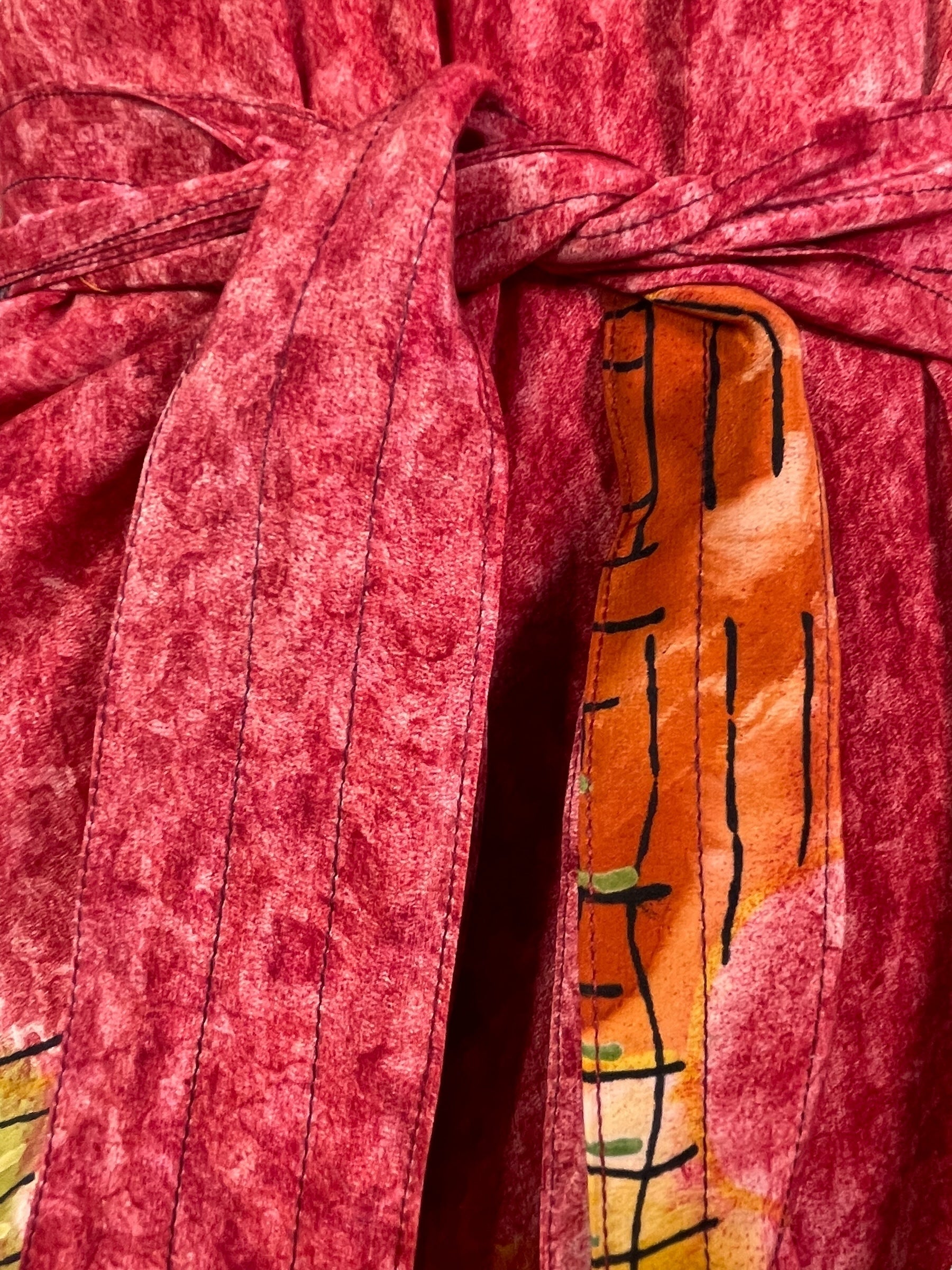 PRC7765 Avatar Pure Silk Maxi Dress with Belt