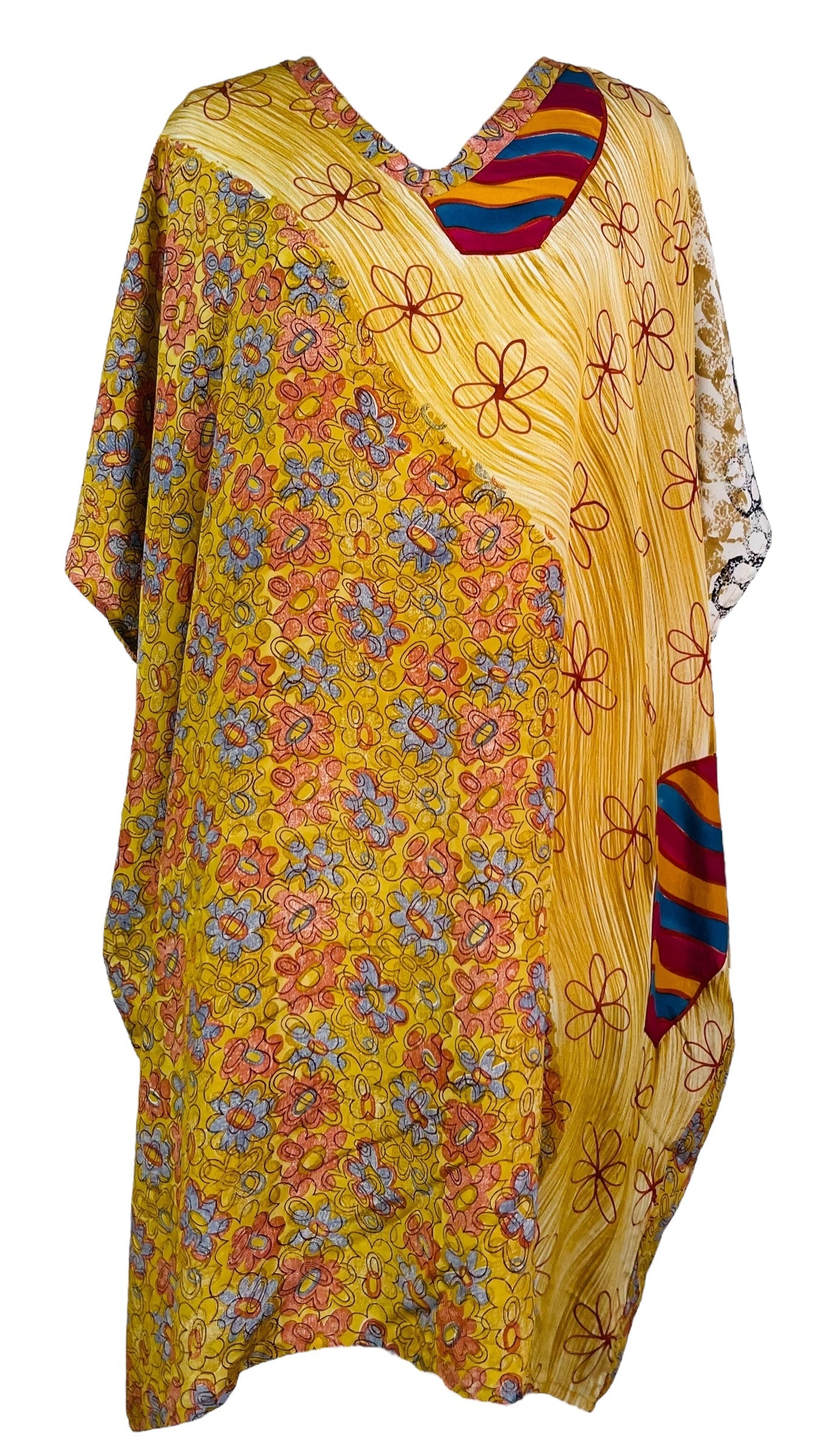 PRC7301 Avatar Pure Silk Midi Length Kaftan
