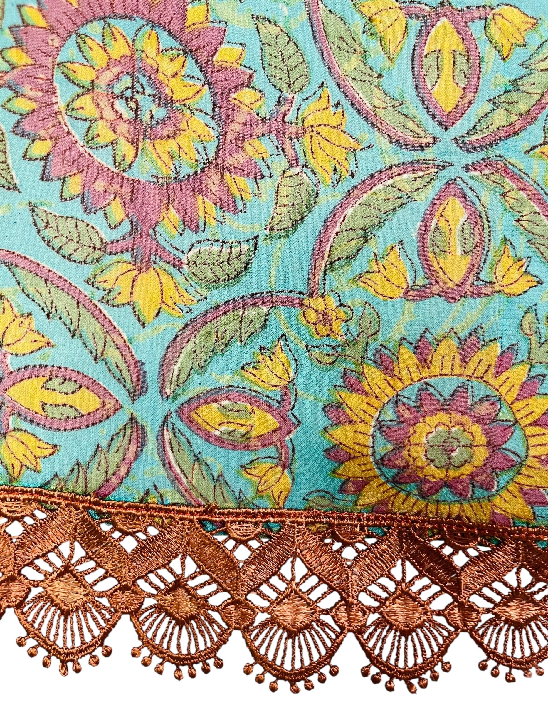 SOLD  PRG7062 Sheer Avatar Pure Silk Side Slit Top