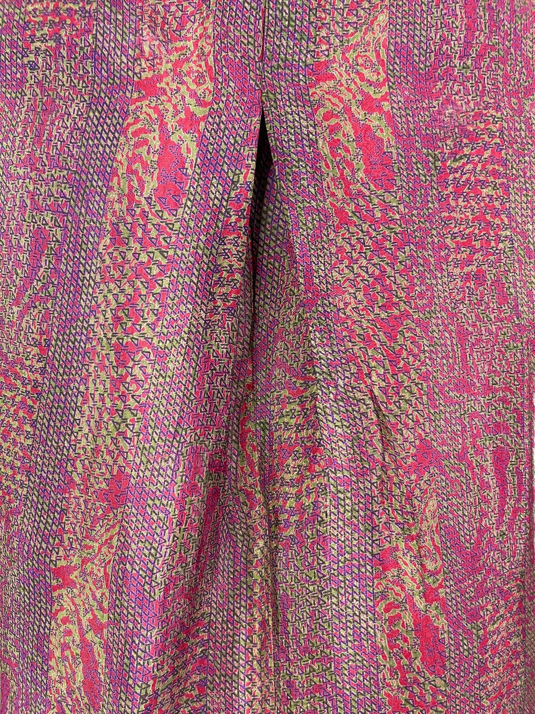 PRC6827 Avatar Pure Silk Self Pocket Tunic Dress