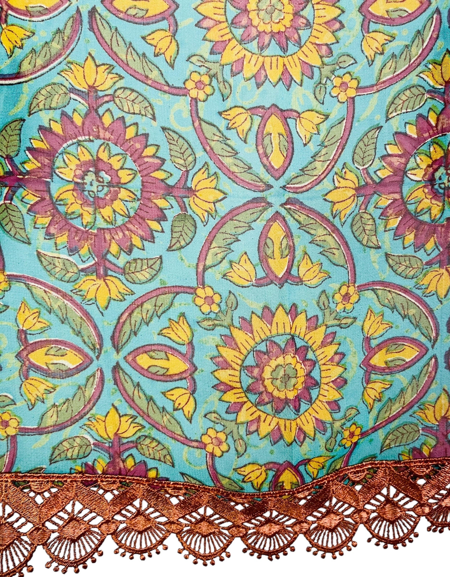 SOLD  PRG7062 Sheer Avatar Pure Silk Side Slit Top