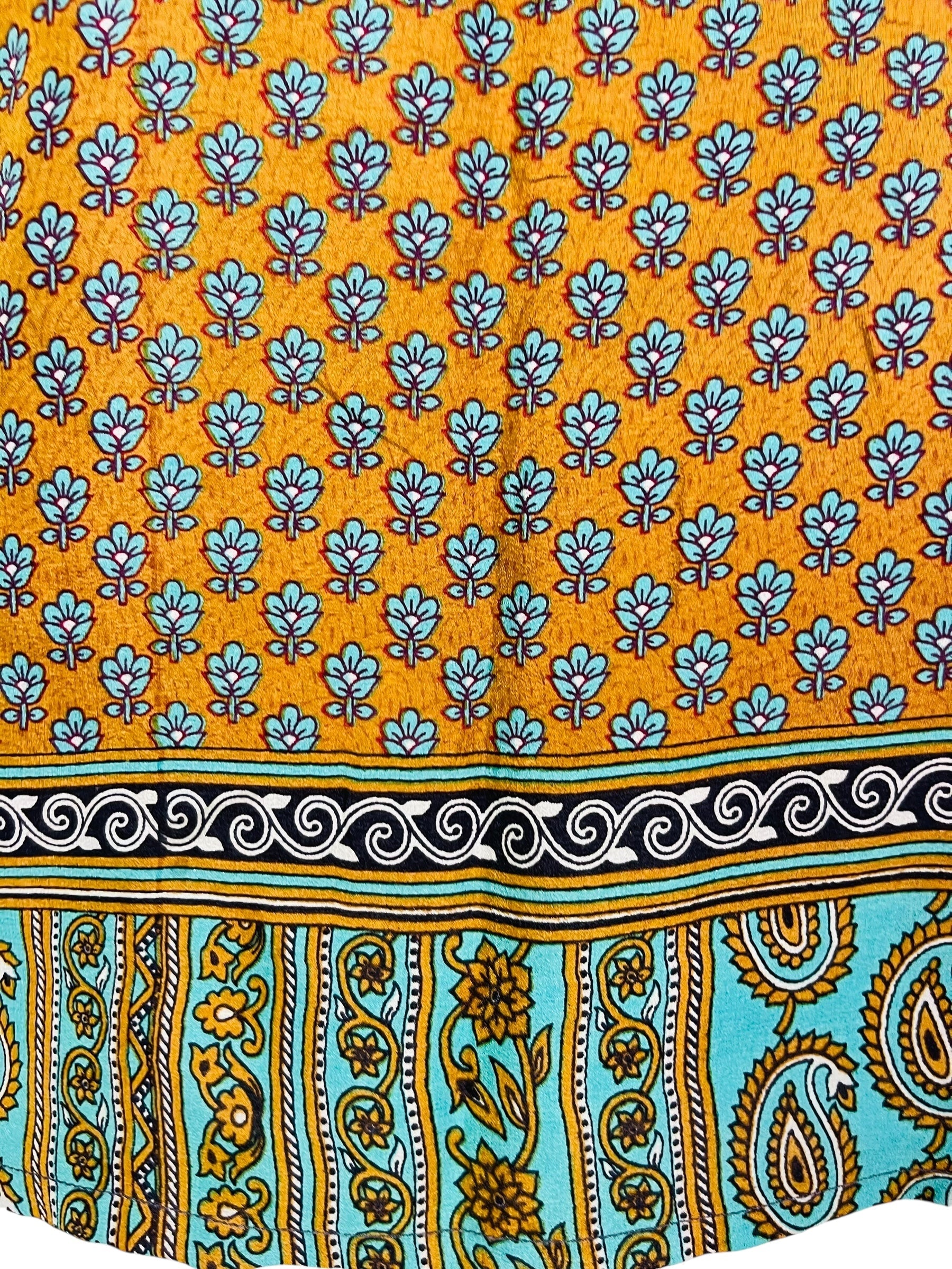 PRC7288 Avatar Pure Silk Kimono-Sleeved Top