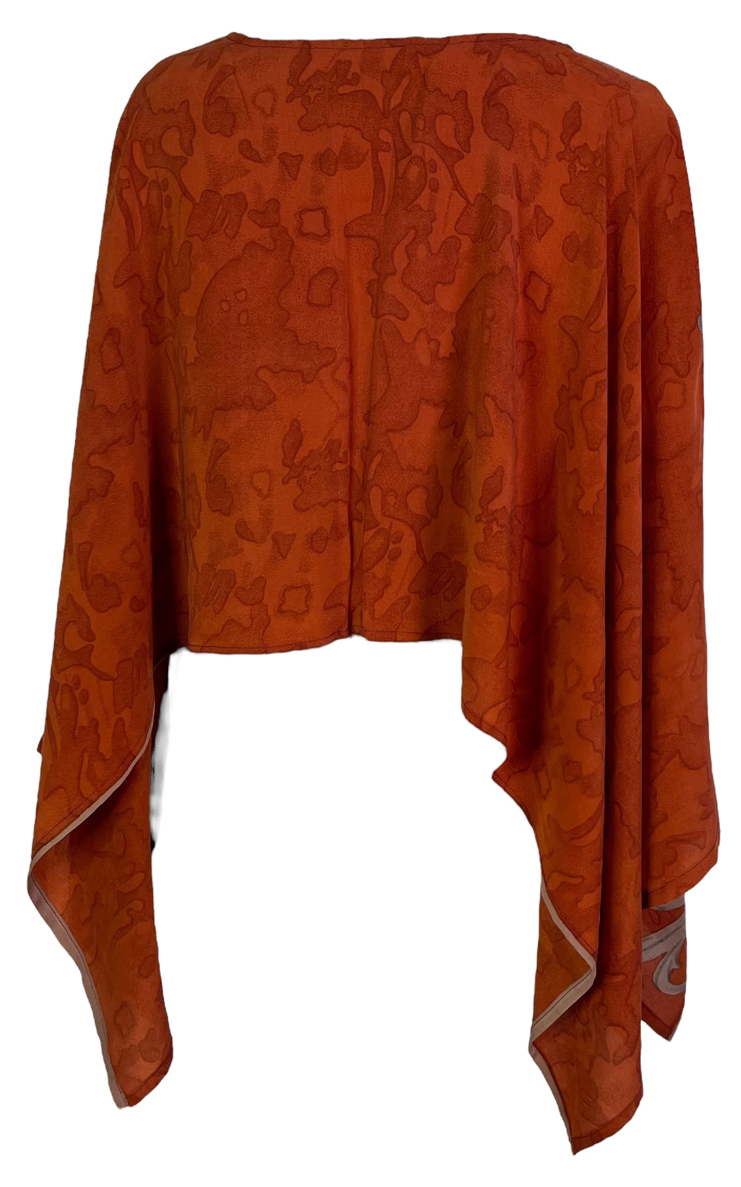 PRC7013 Avatar Pure Silk Capelet Poncho