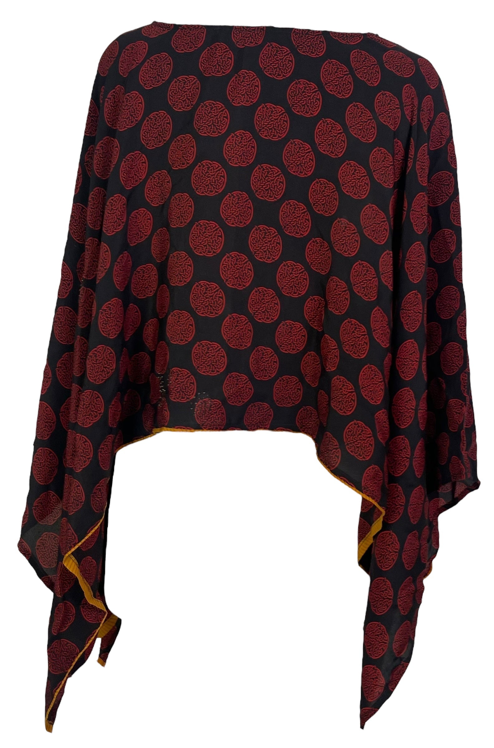 PRC7149 Avatar Pure Silk Capelet Poncho