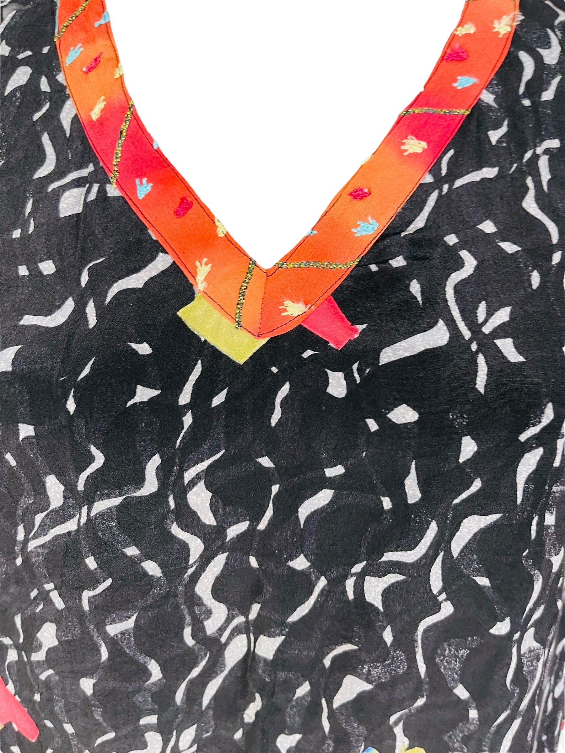 PRC7470 Avatar Pure Silk Midi Length Kaftan