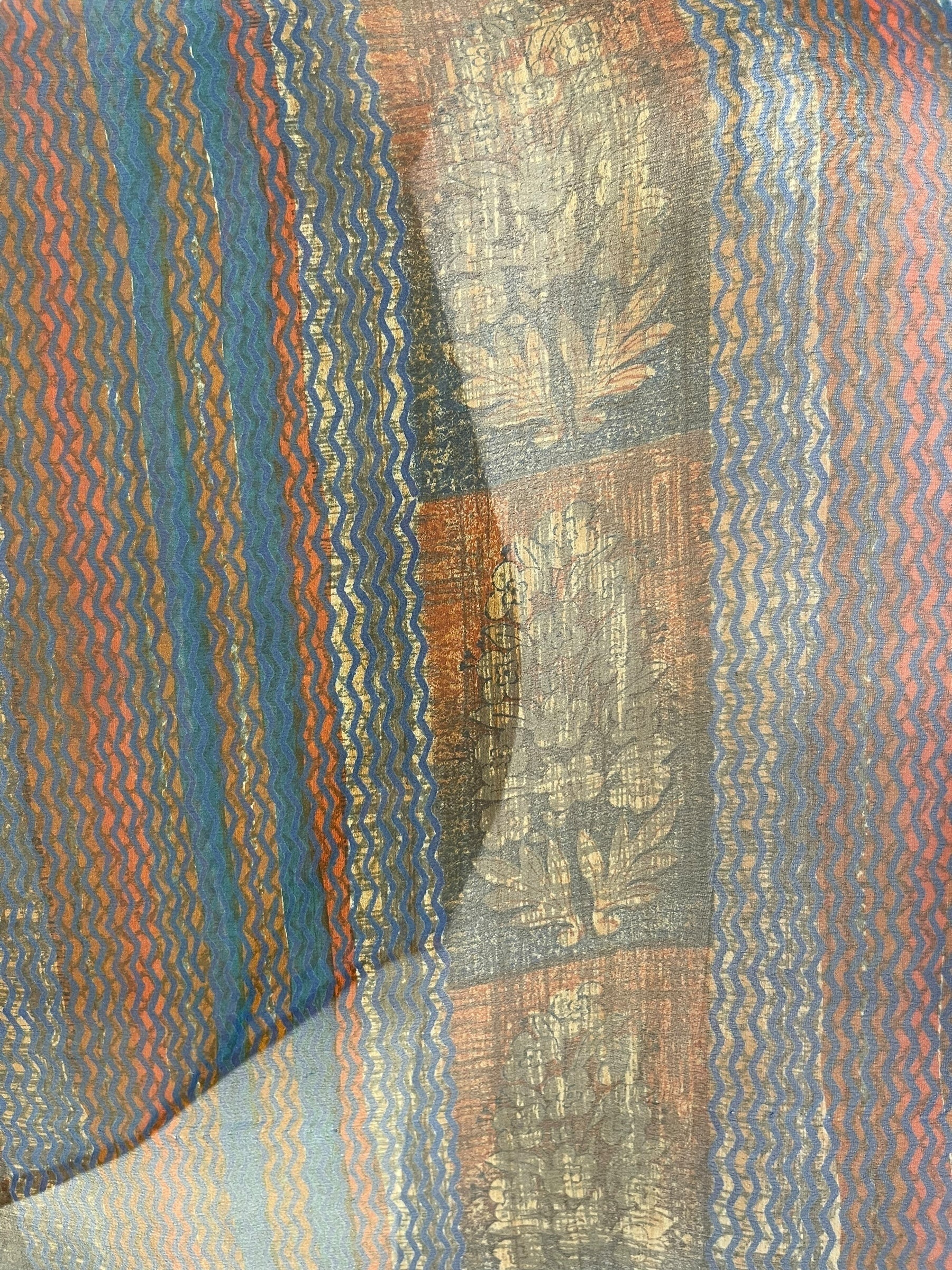 PRG6605 Sheer Avatar Pure Silk Kimono-Sleeved Top