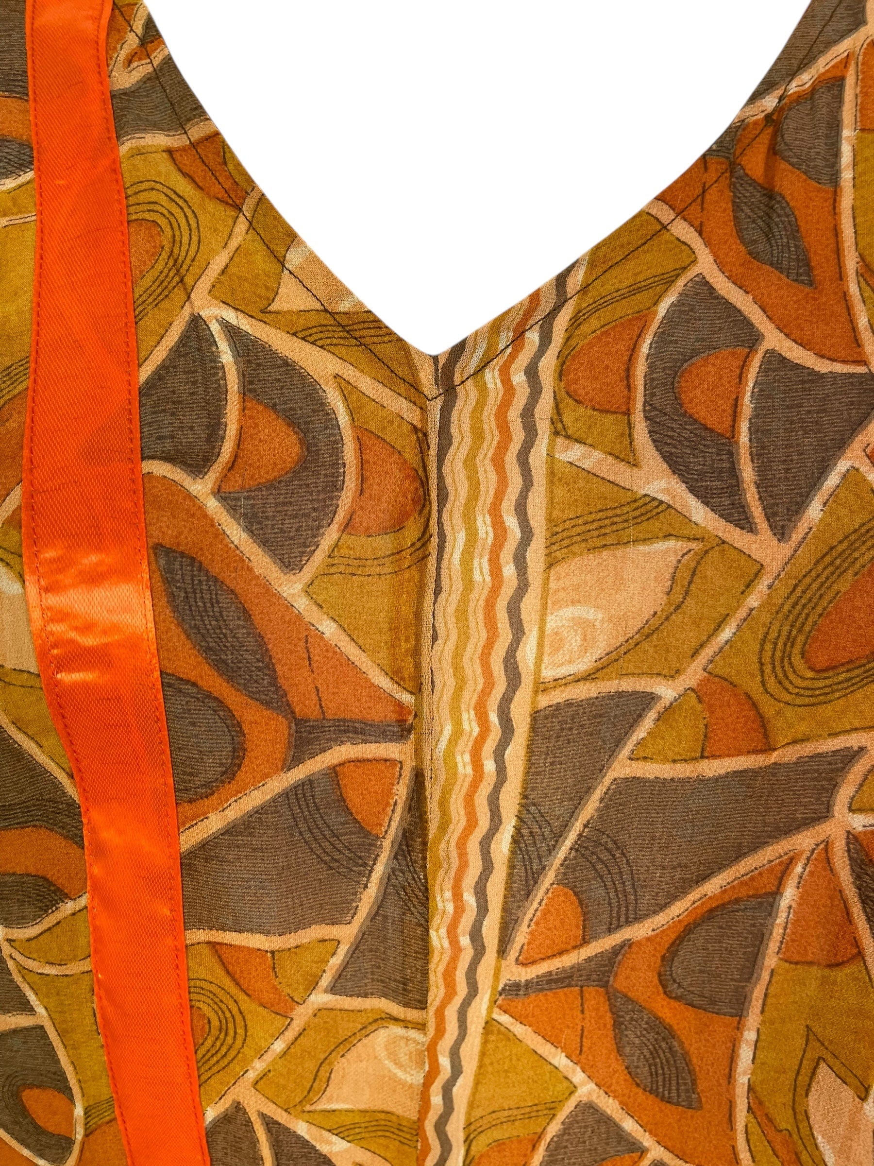 PRG7101 Sheer Avatar Pure Silk Waterfall Top