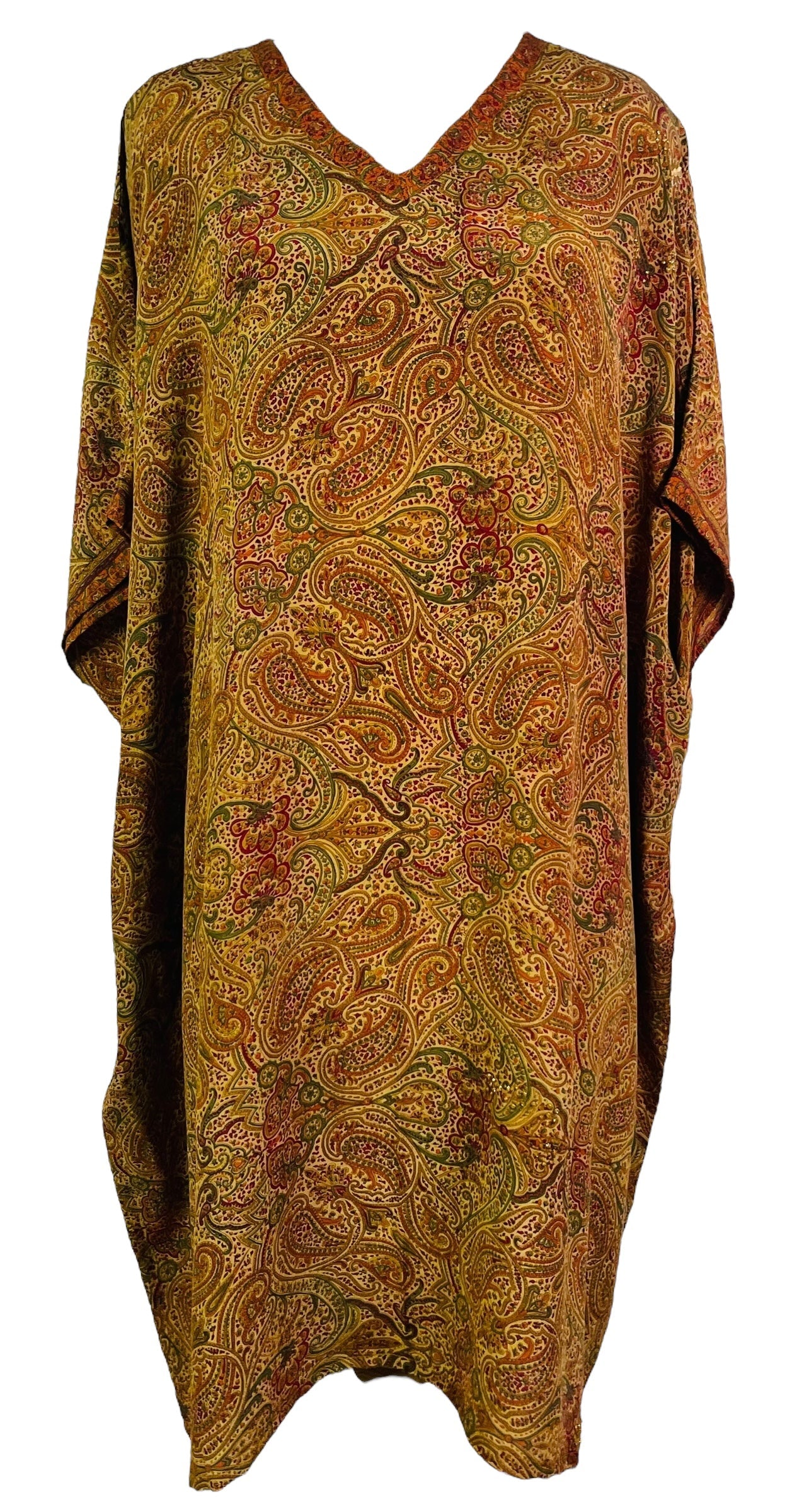 PRC6772 Avatar Pure Silk Midi Length Kaftan