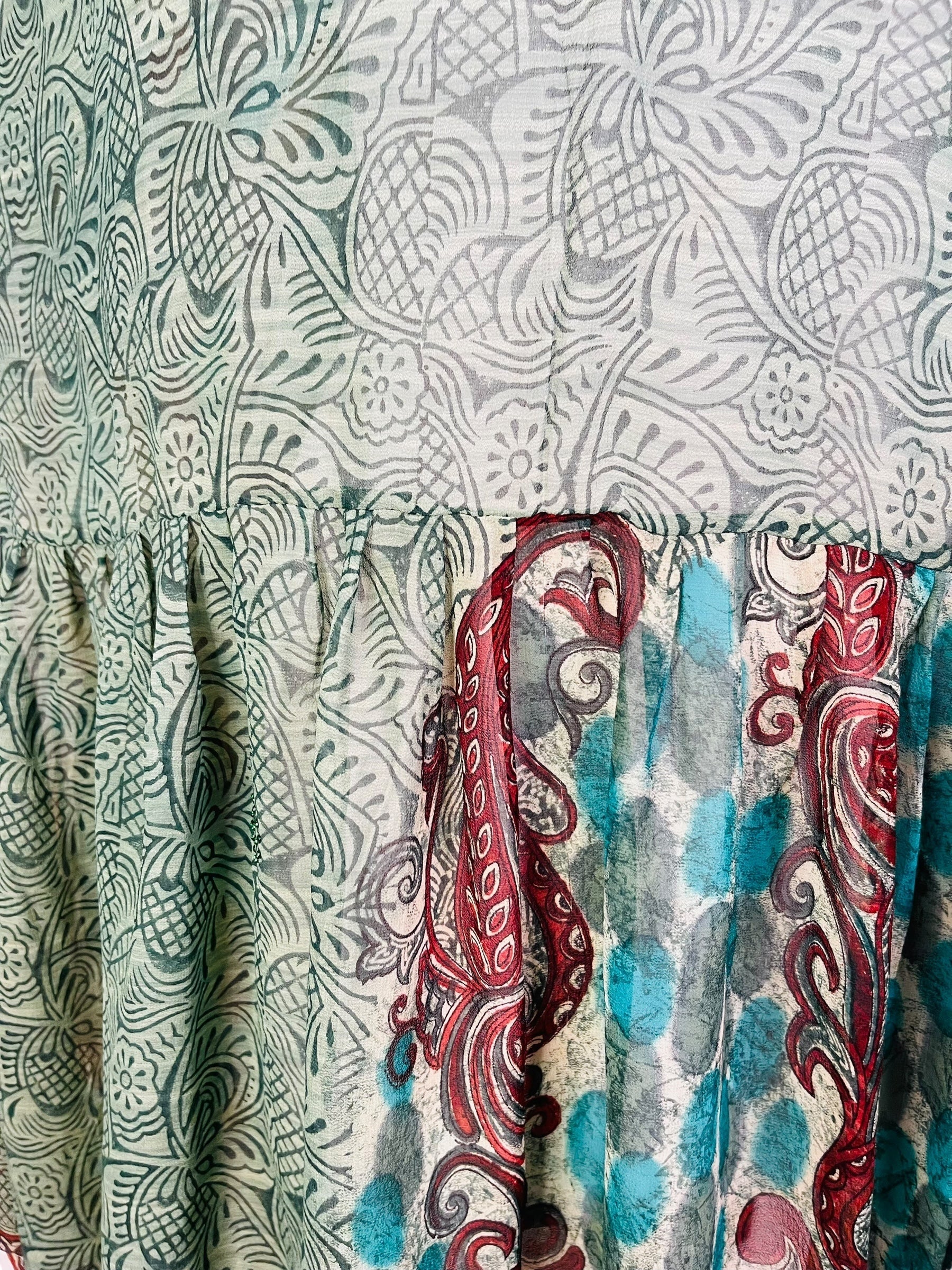 PRG7428 Sheer Avatar Pure Silk Boxy Babydoll Dress