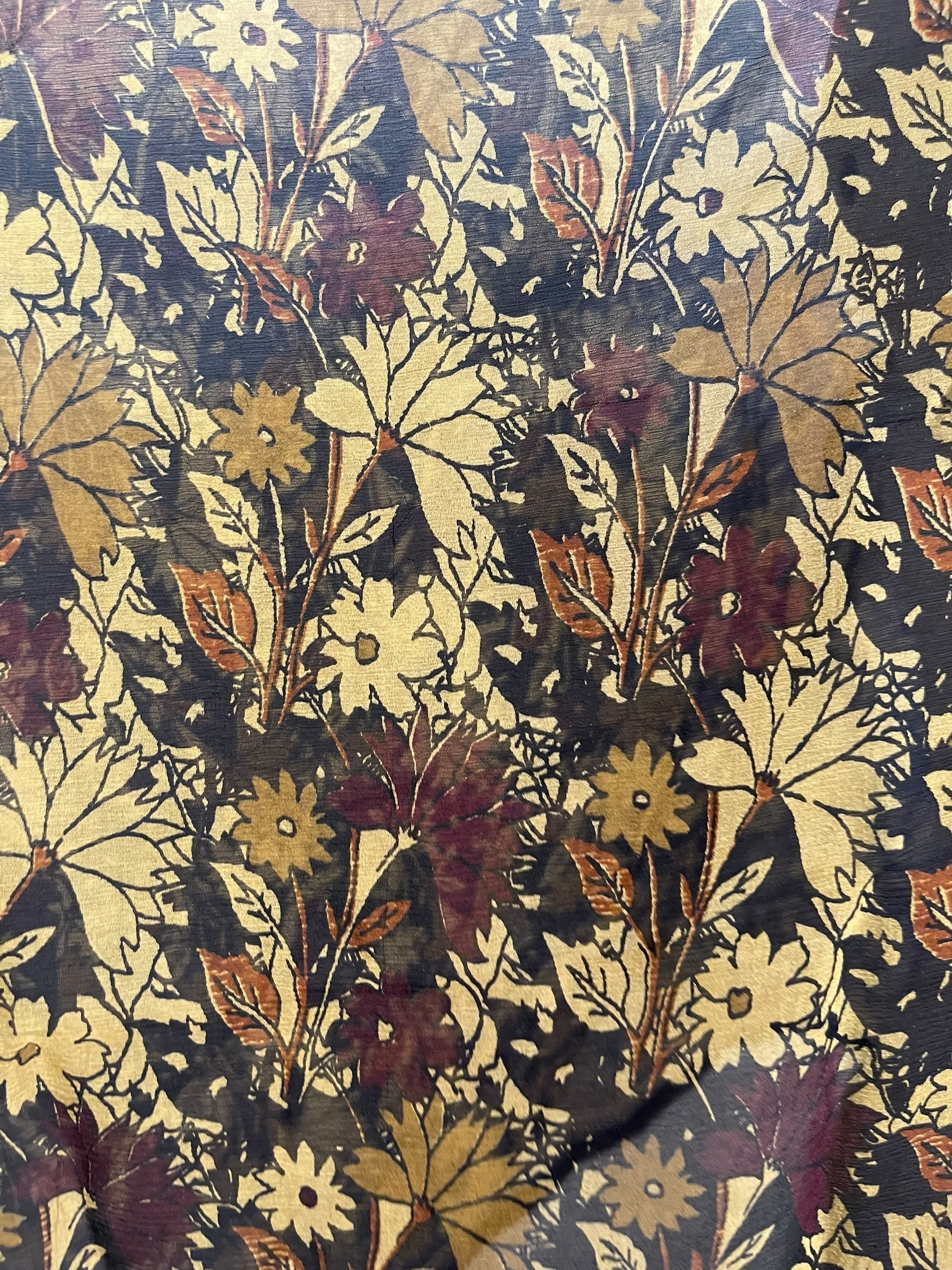 PCH6641 Very Sheer Avatar Pure Silk Capelet Poncho