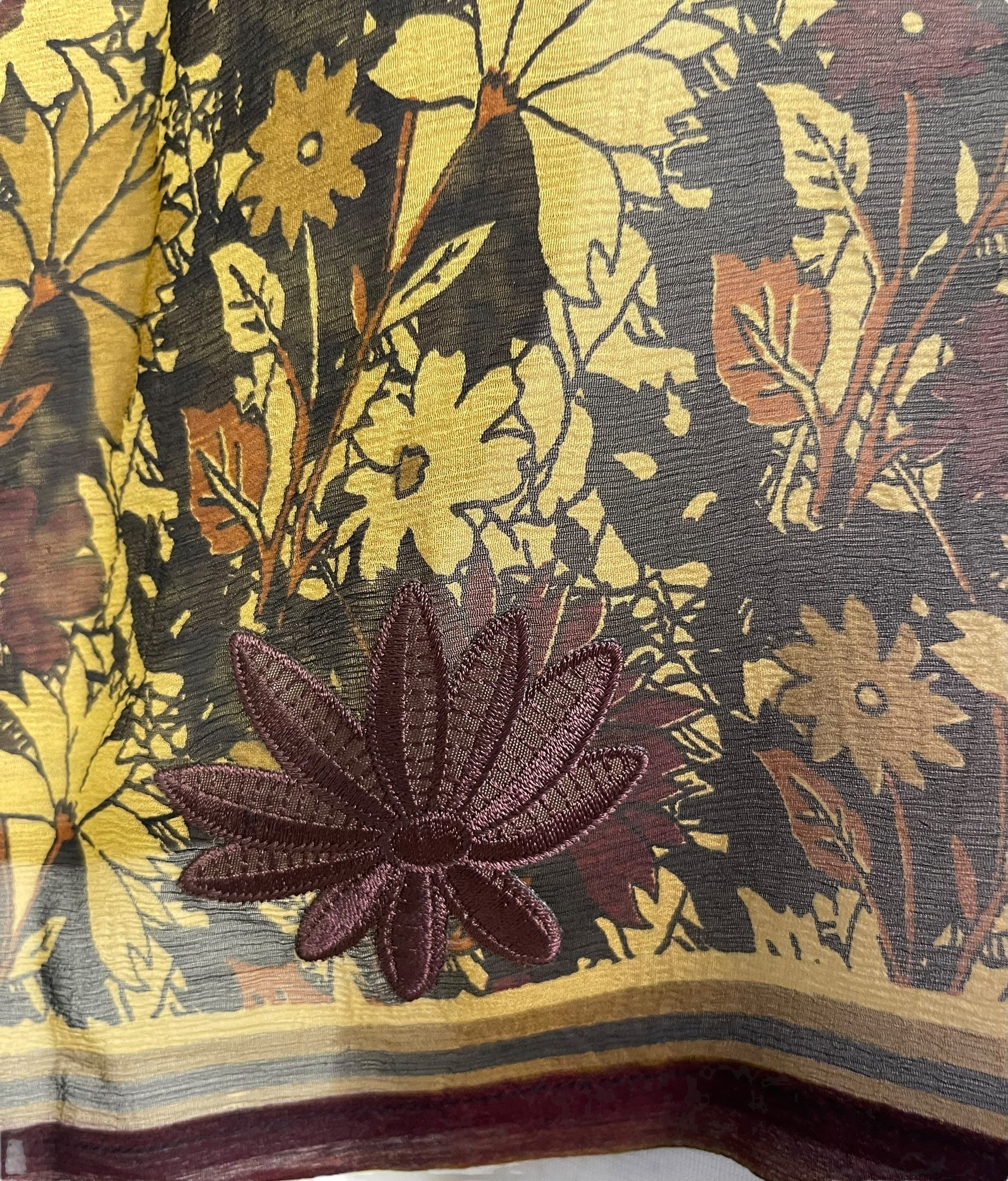 PCH6641 Very Sheer Avatar Pure Silk Capelet Poncho