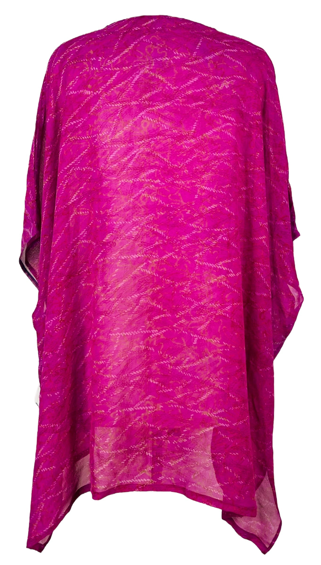 PRG7475 Sheer Avatar Pure Silk Short Kaftan Tunic with Slits