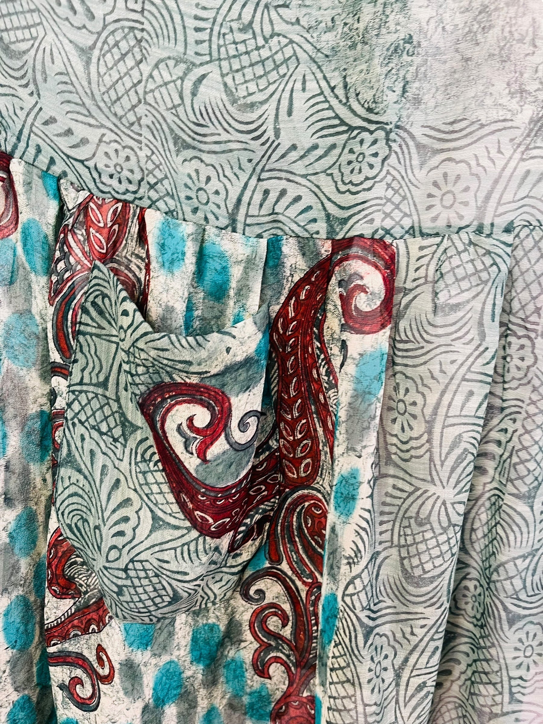 PRG7428 Sheer Avatar Pure Silk Boxy Babydoll Dress