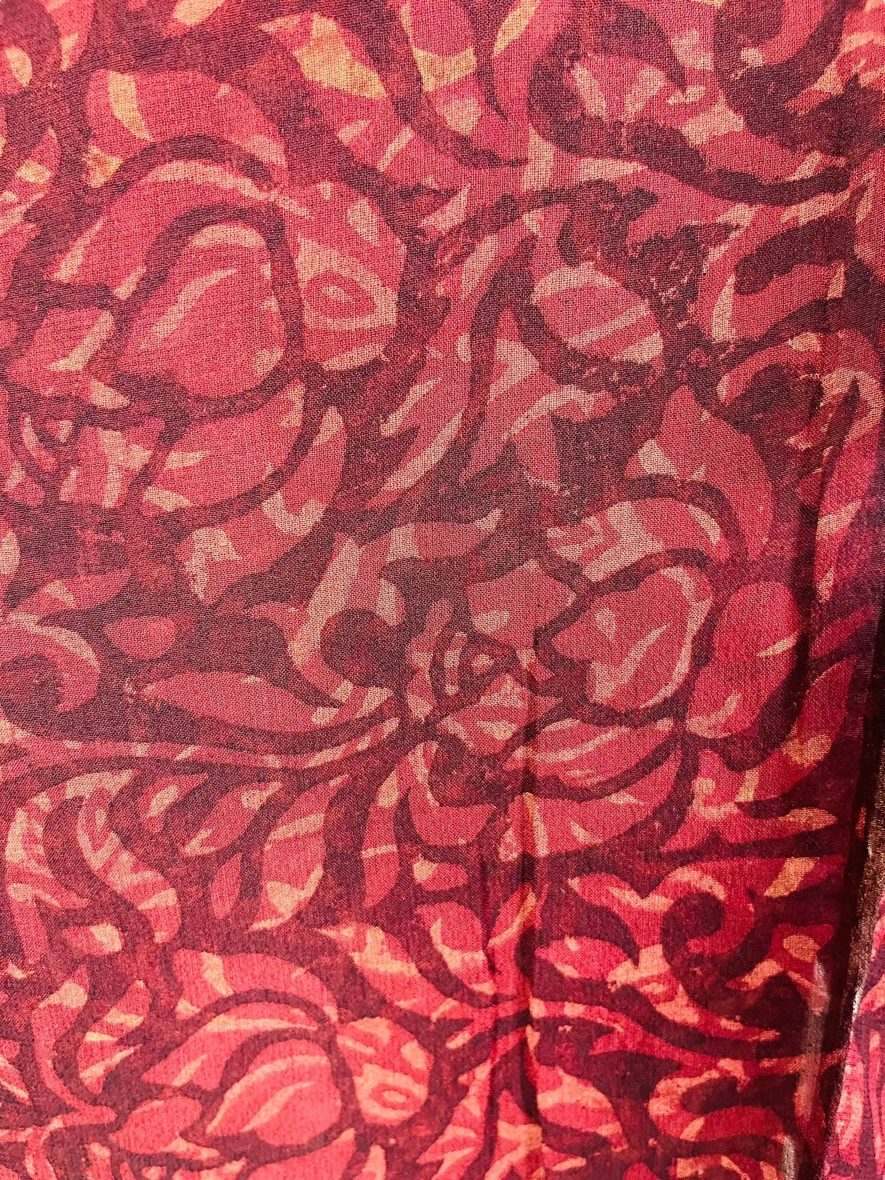 PRG7480 Sheer Avatar Pure Silk Short Kaftan Tunic without Slits