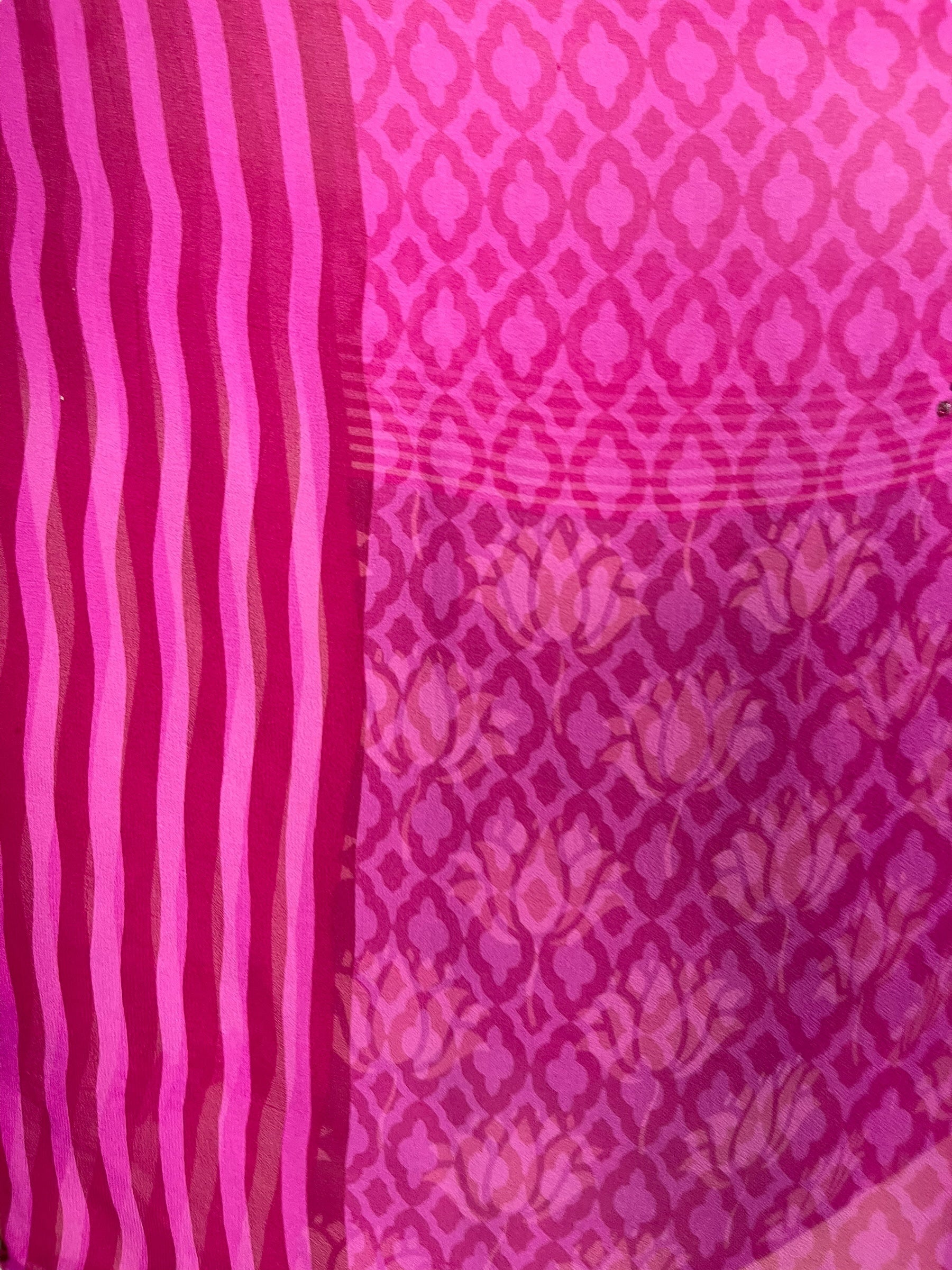 SOLD  PRG7349 Sheer Avatar Pure Silk Capelet Poncho