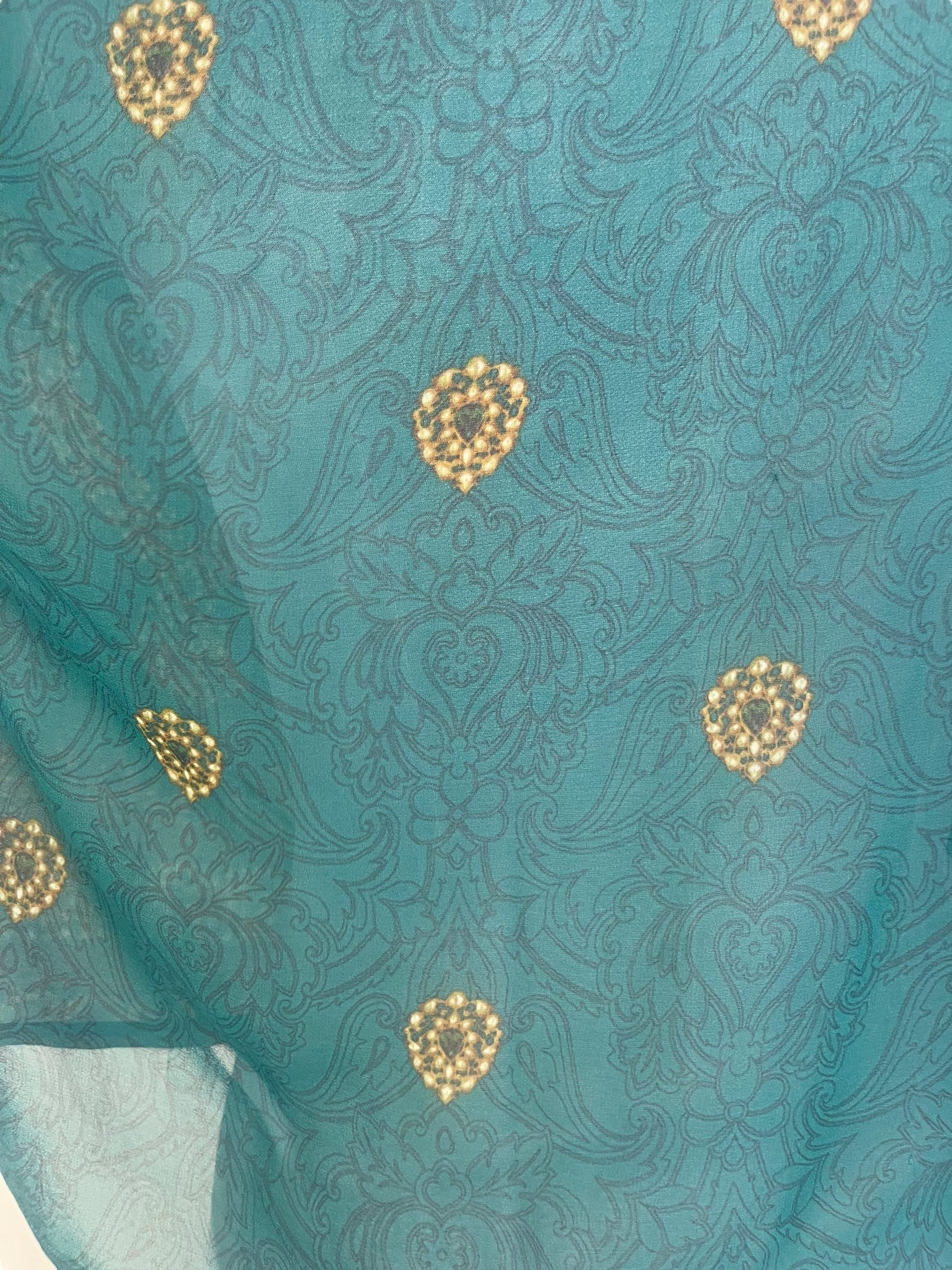 SOLD  PRG6792 Sheer Avatar Pure Silk Boxy Top