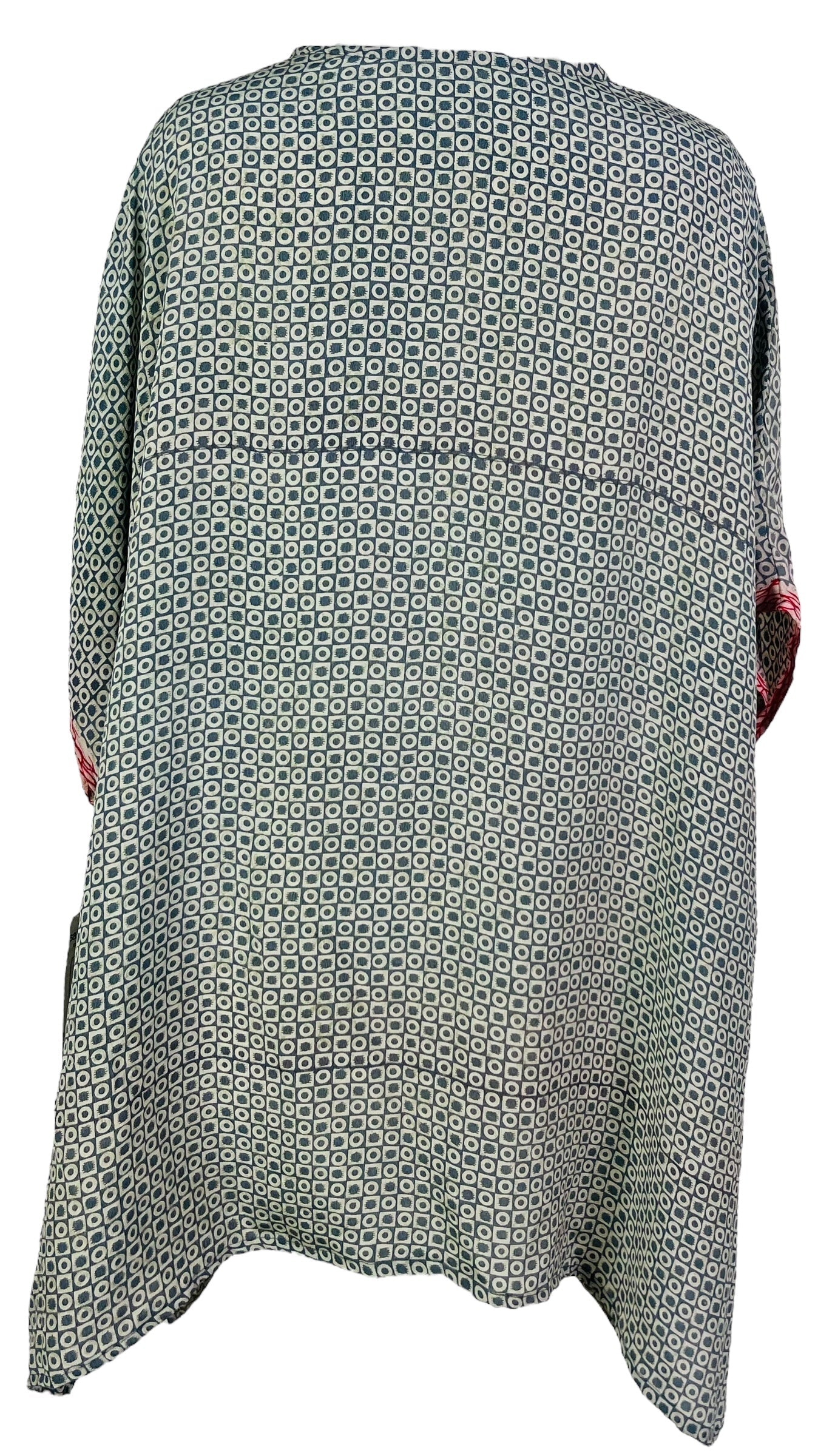 PRC7467 Avatar Pure Silk Short Kaftan Tunic with Slits