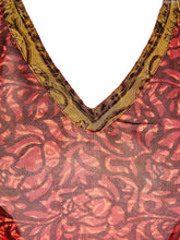Load image into Gallery viewer, PRG7480 Sheer Avatar Pure Silk Short Kaftan Tunic without Slits
