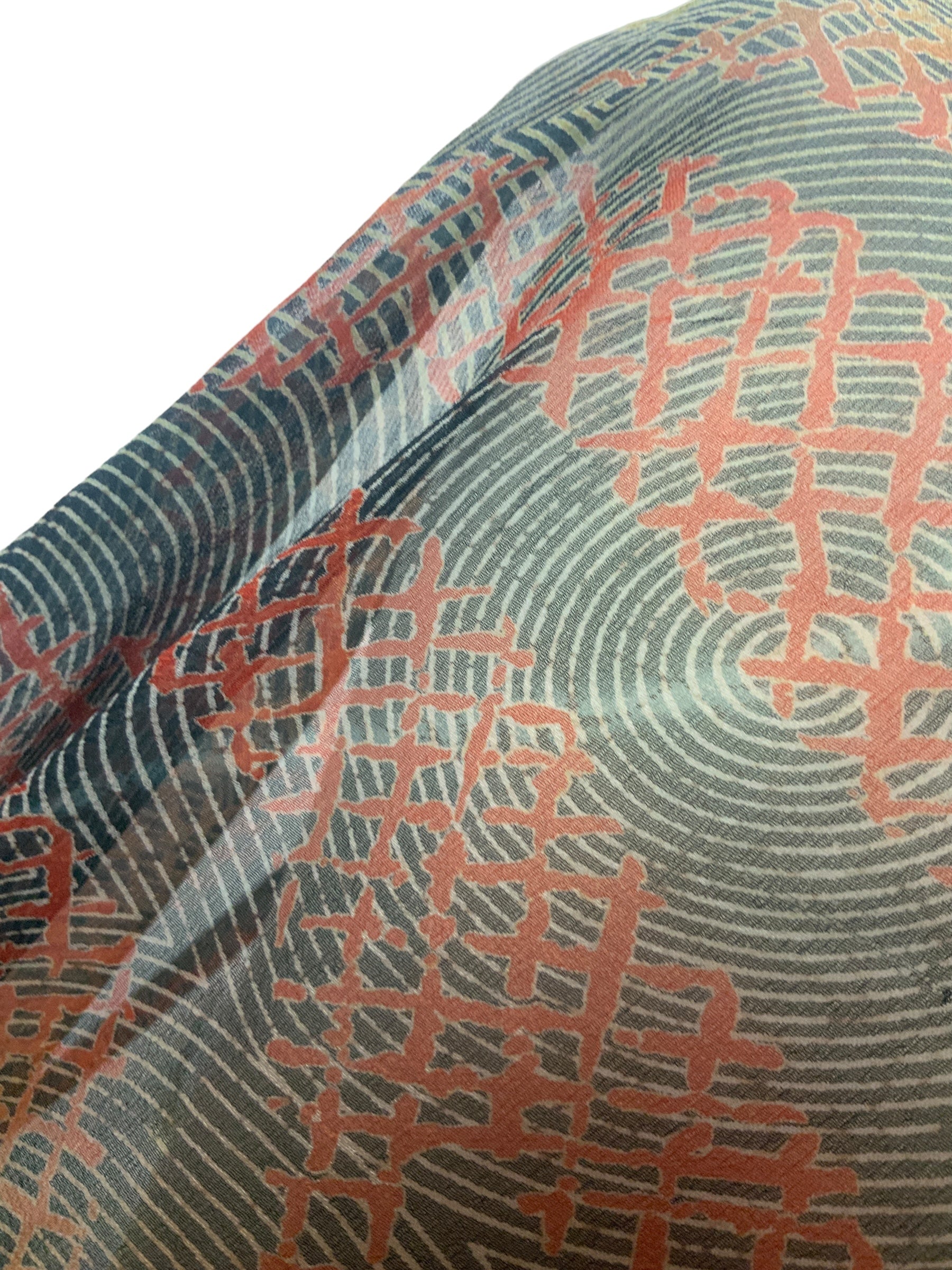 FINAL SALE PRG3936 Sheer Avatar Pure Silk Maxi Kaftan