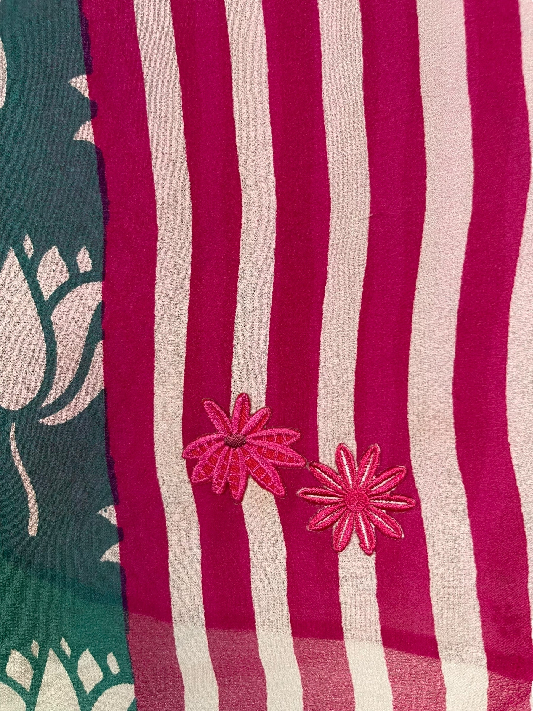 SOLD  PRG7349 Sheer Avatar Pure Silk Capelet Poncho