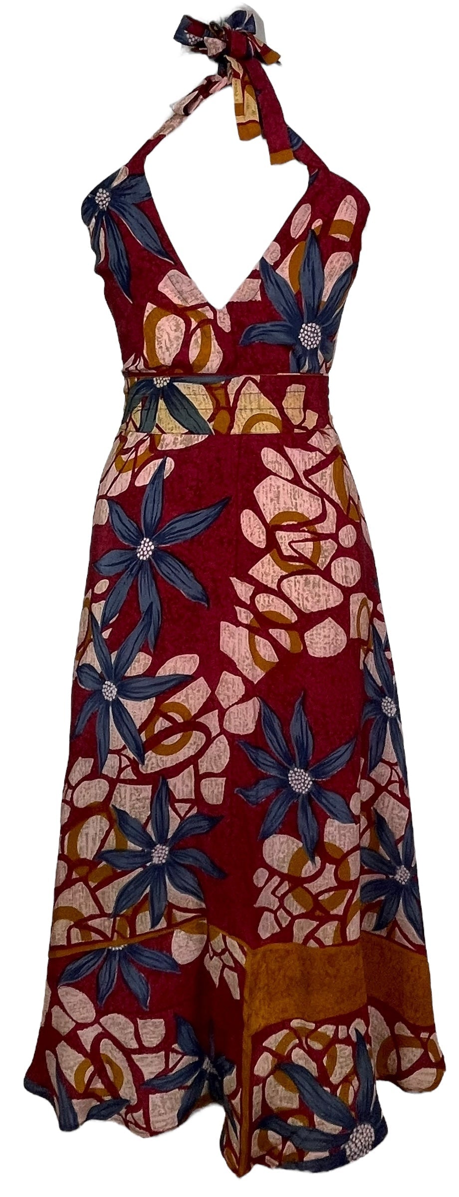 PRC7690 Avatar Pure Silk Maxi Dress with Belt