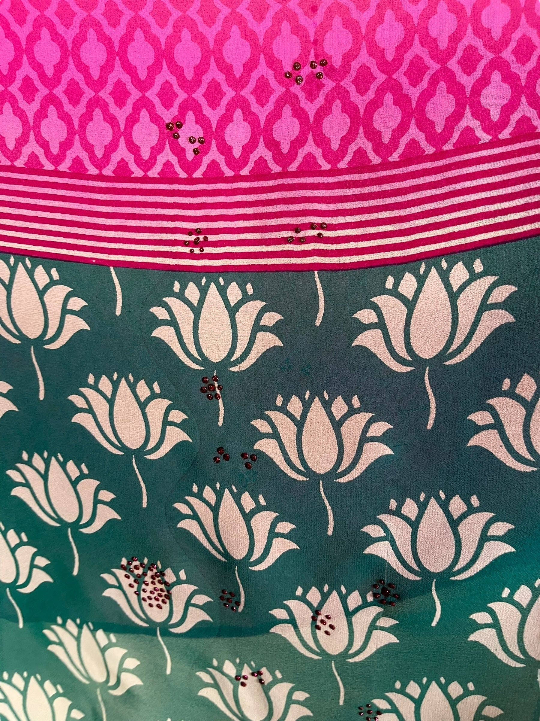 SOLD  PRG7349 Sheer Avatar Pure Silk Capelet Poncho