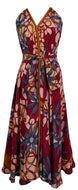 PRC7690 Avatar Pure Silk Maxi Dress with Belt